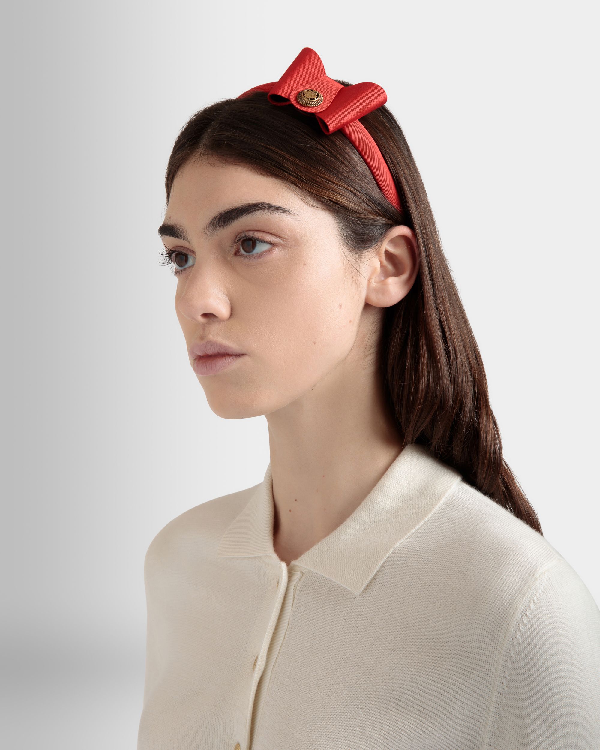 Bandeau Avec Nœud Bally Bow Rouge - Femme - Bally - 02