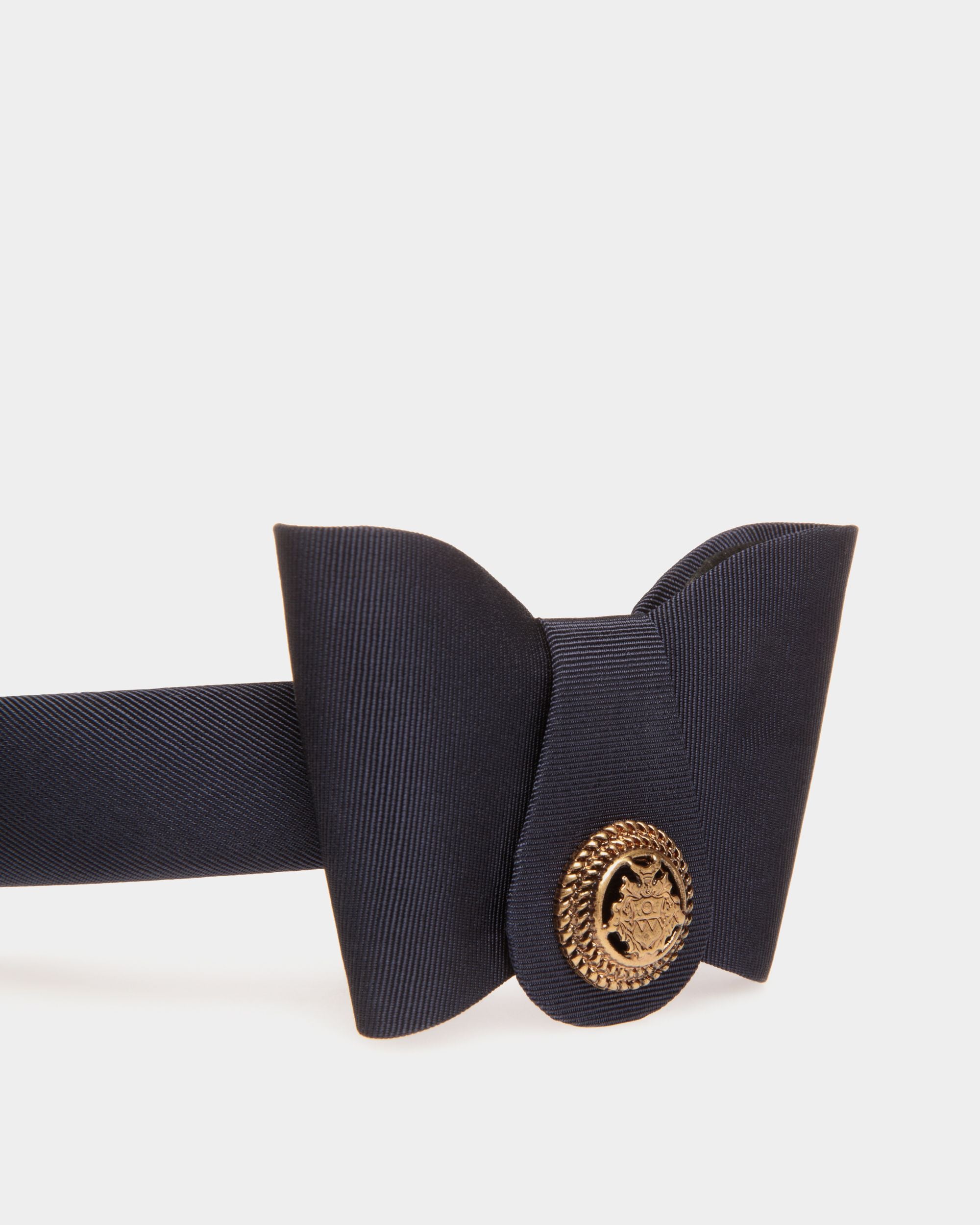 Bandeau Avec Nœud Bally Bow Navy Blue - Femme - Bally - 04