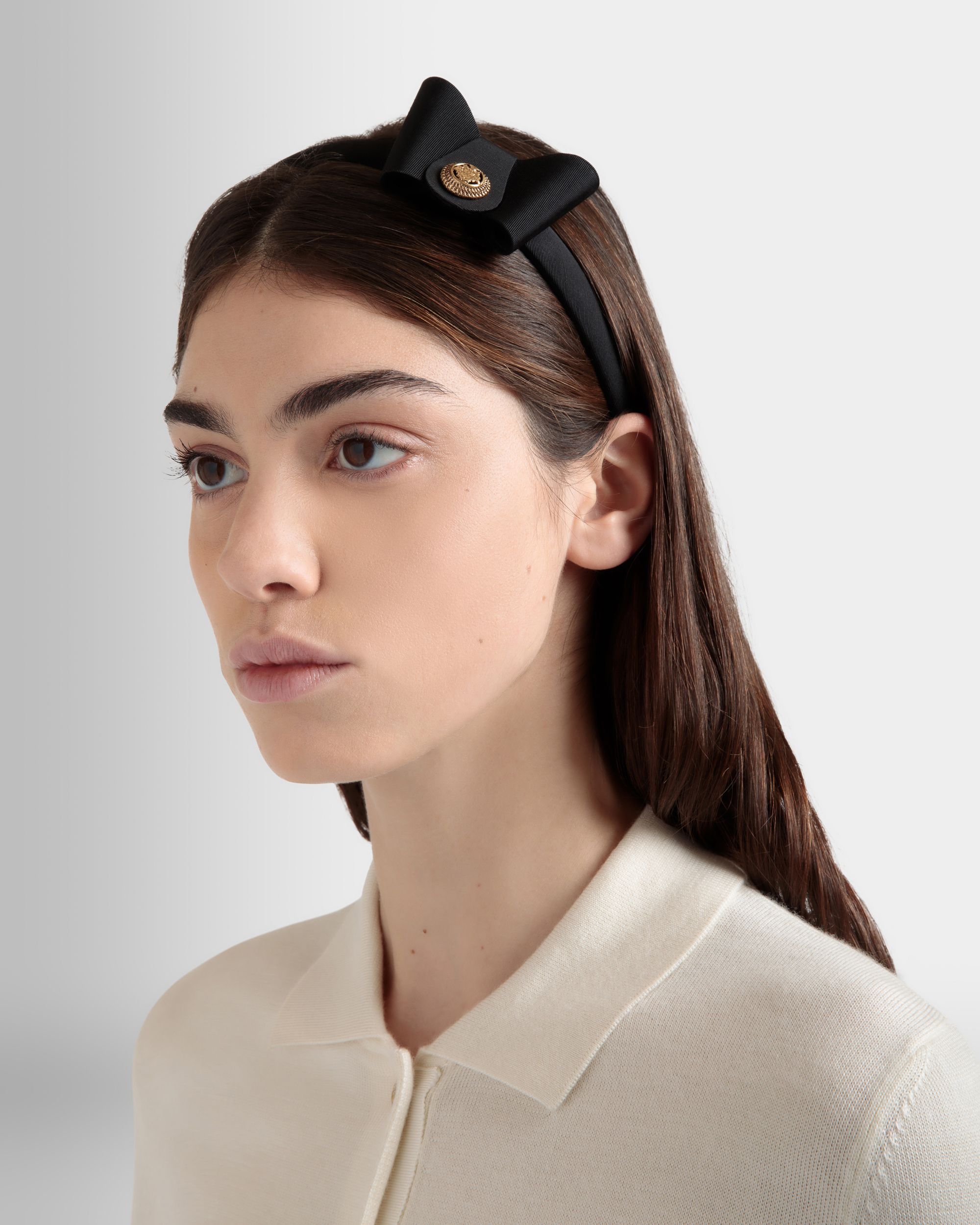 Bandeau Avec Nœud Bally Bow Noir - Femme - Bally - 02