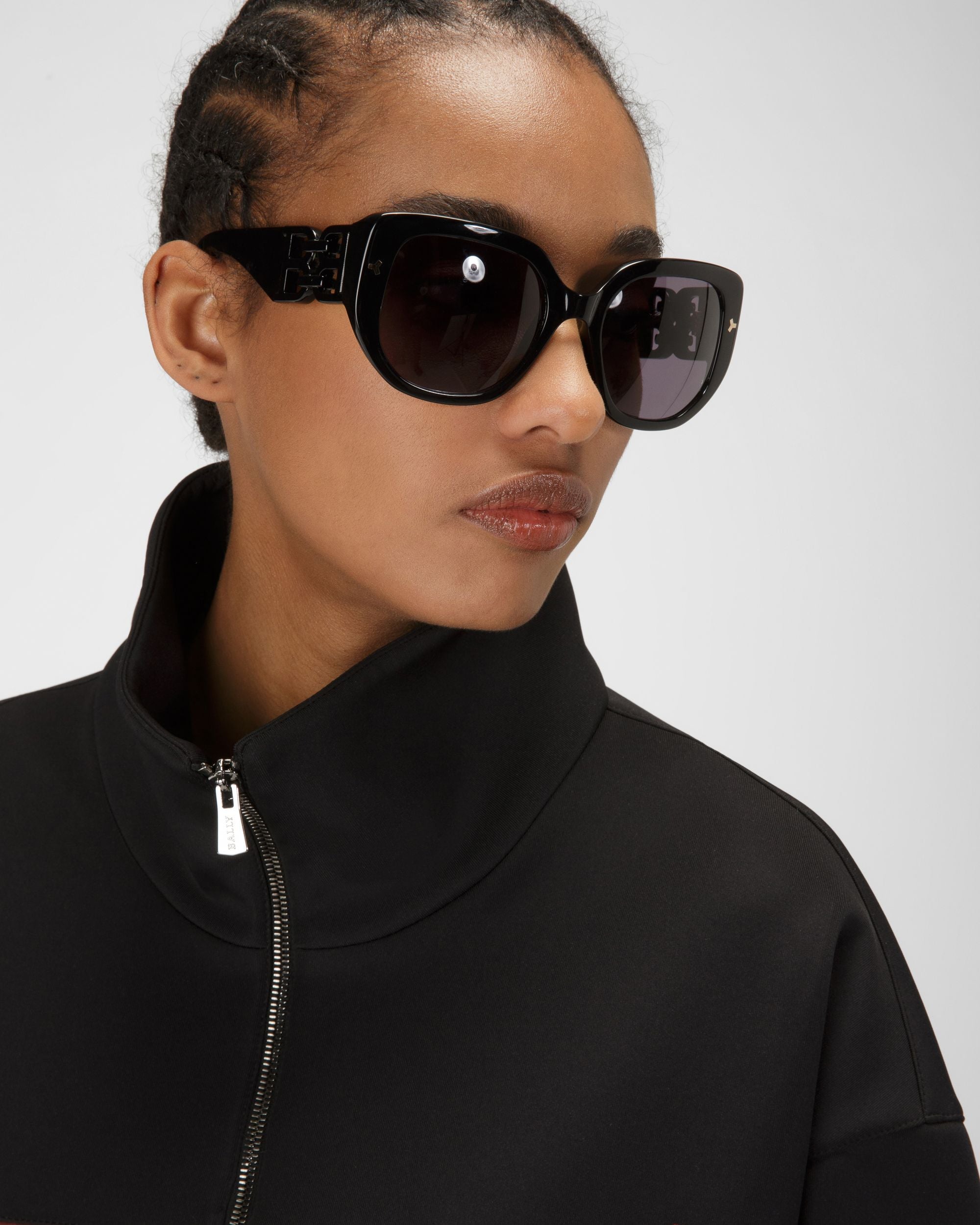 Sweat-Shirt En Polyester Mélangé Noir - Femme - Bally - 02