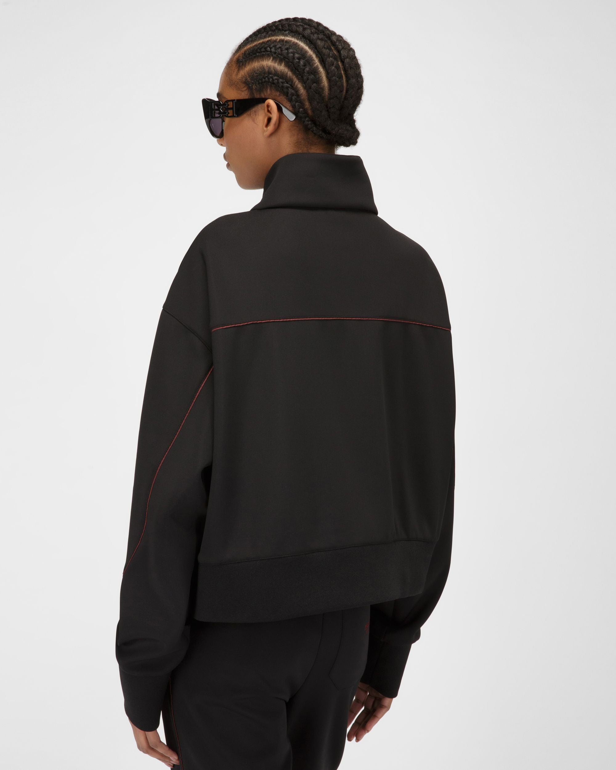 Sweat-Shirt En Polyester Mélangé Noir - Femme - Bally - 03