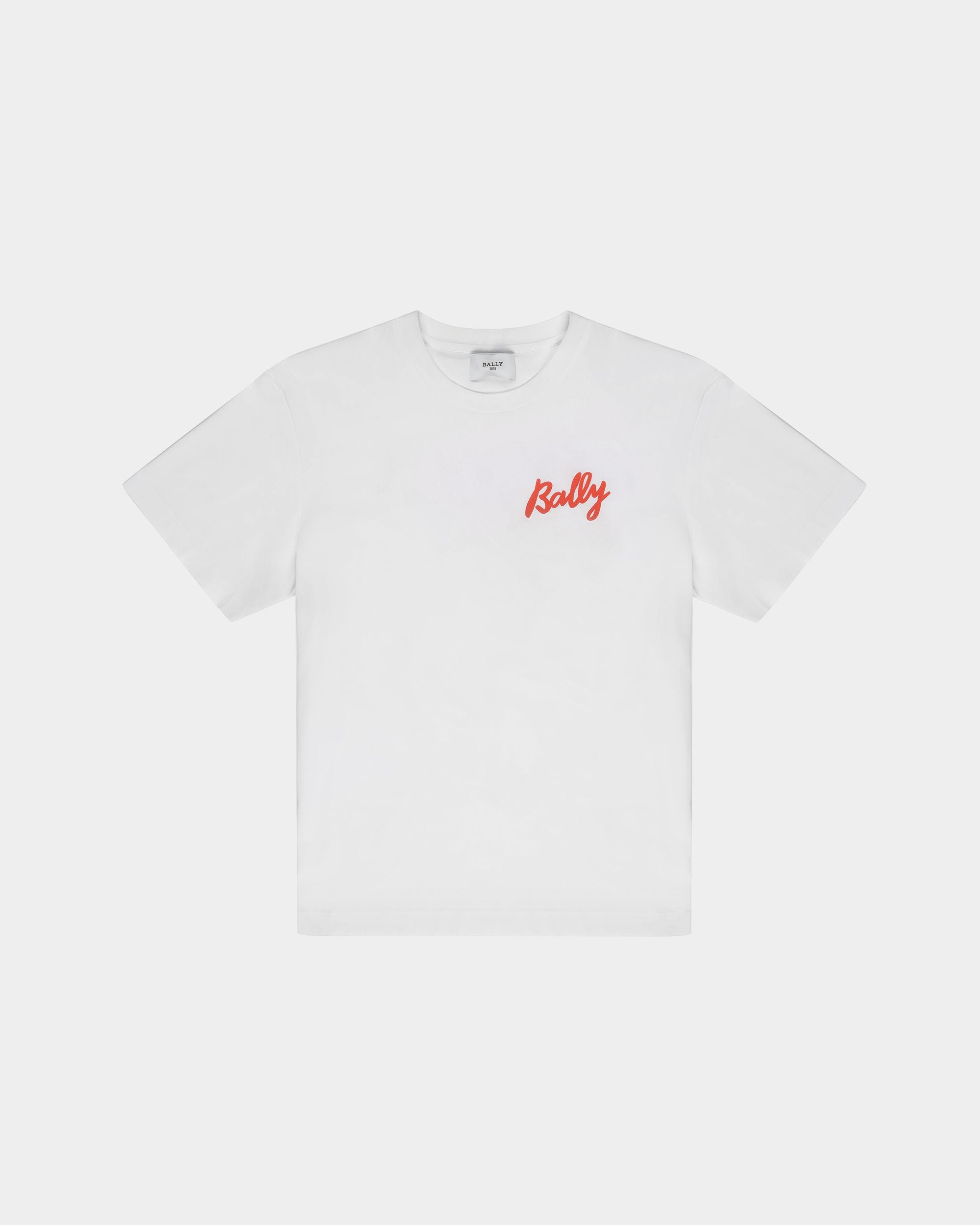 T-Shirt En Coton Blanc - Femme - Bally - 01