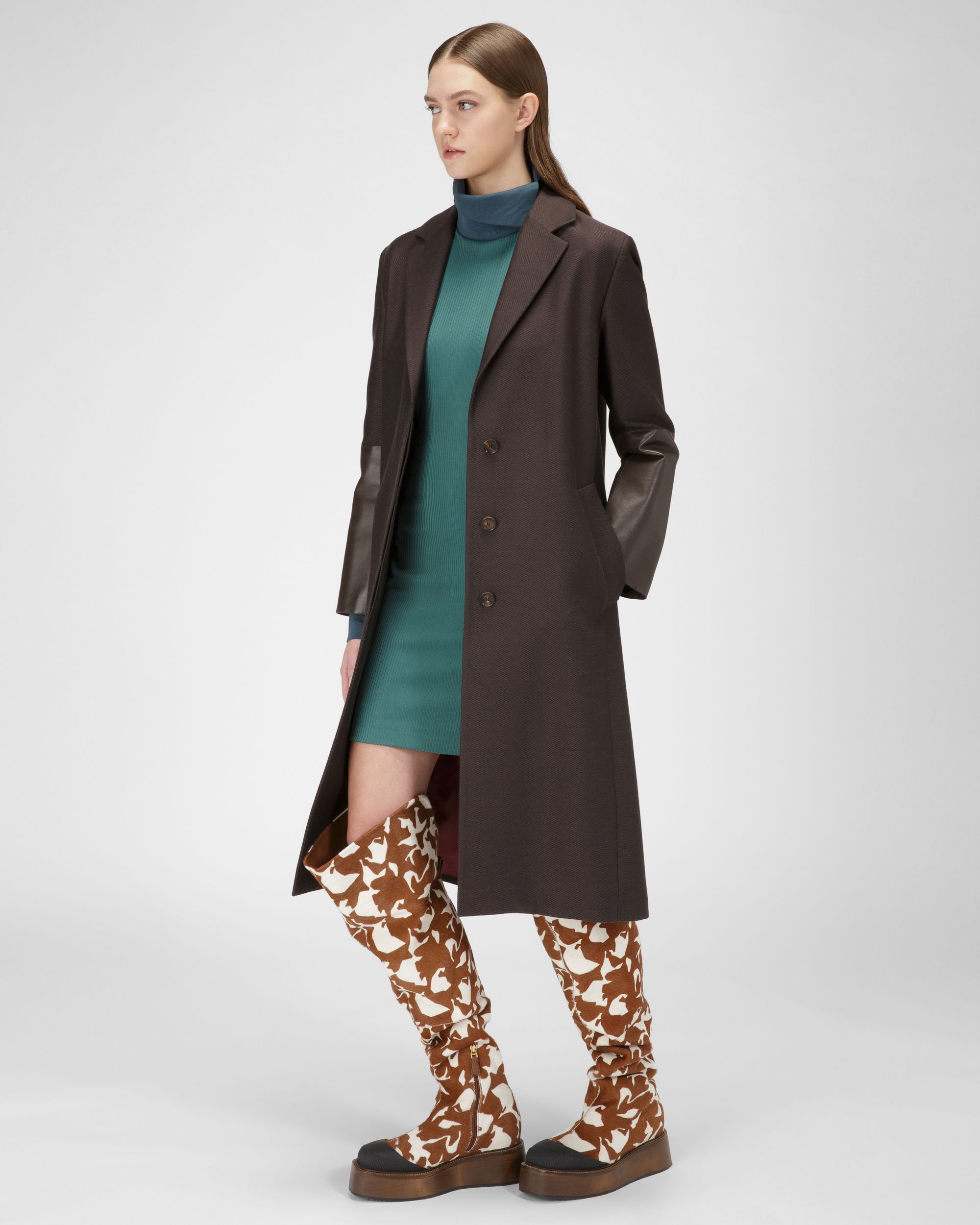 Robe En Mélange De Polyester Vert - Femme - Bally - 05