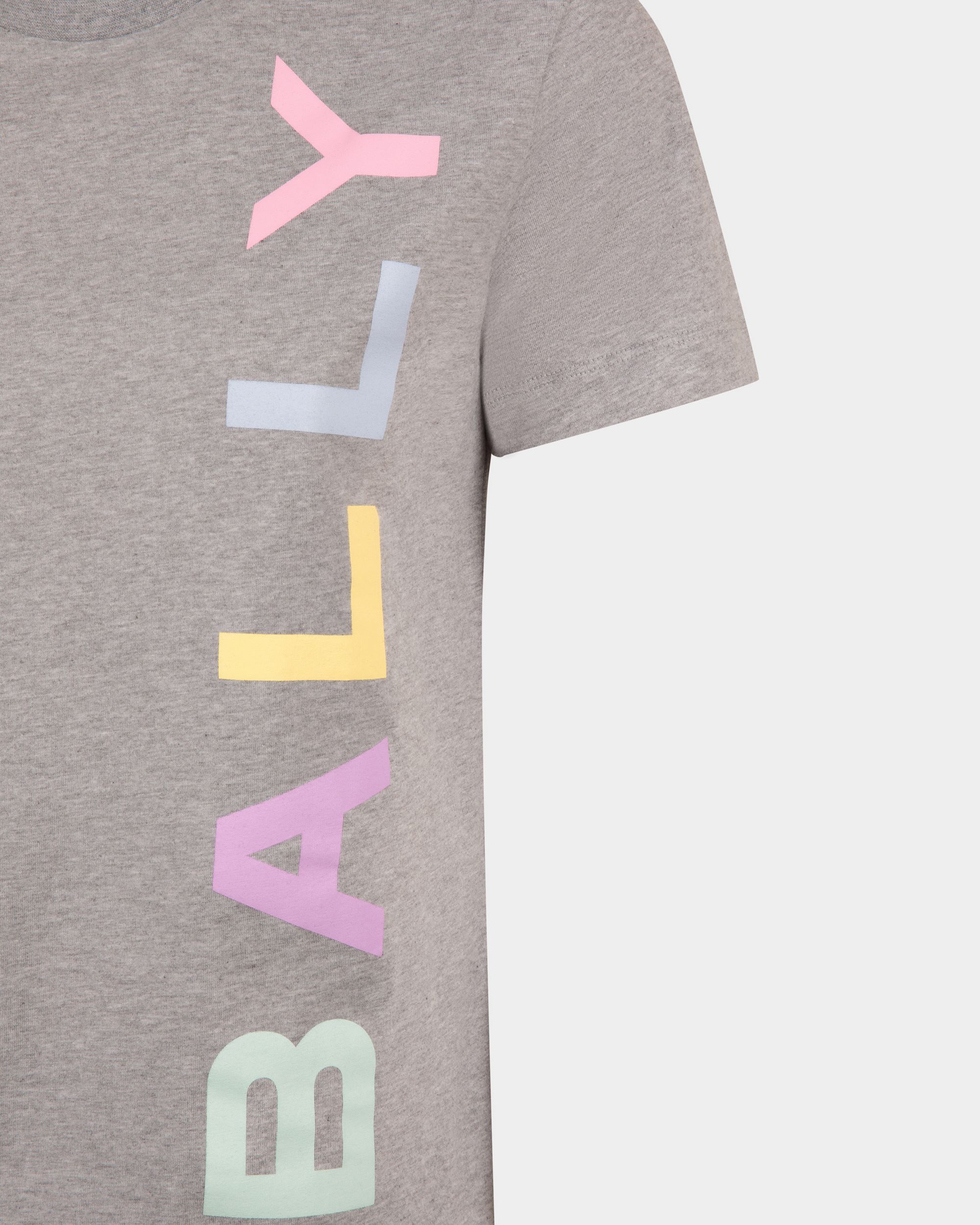 T-Shirt En Coton Gris Chiné - Femme - Bally - 02