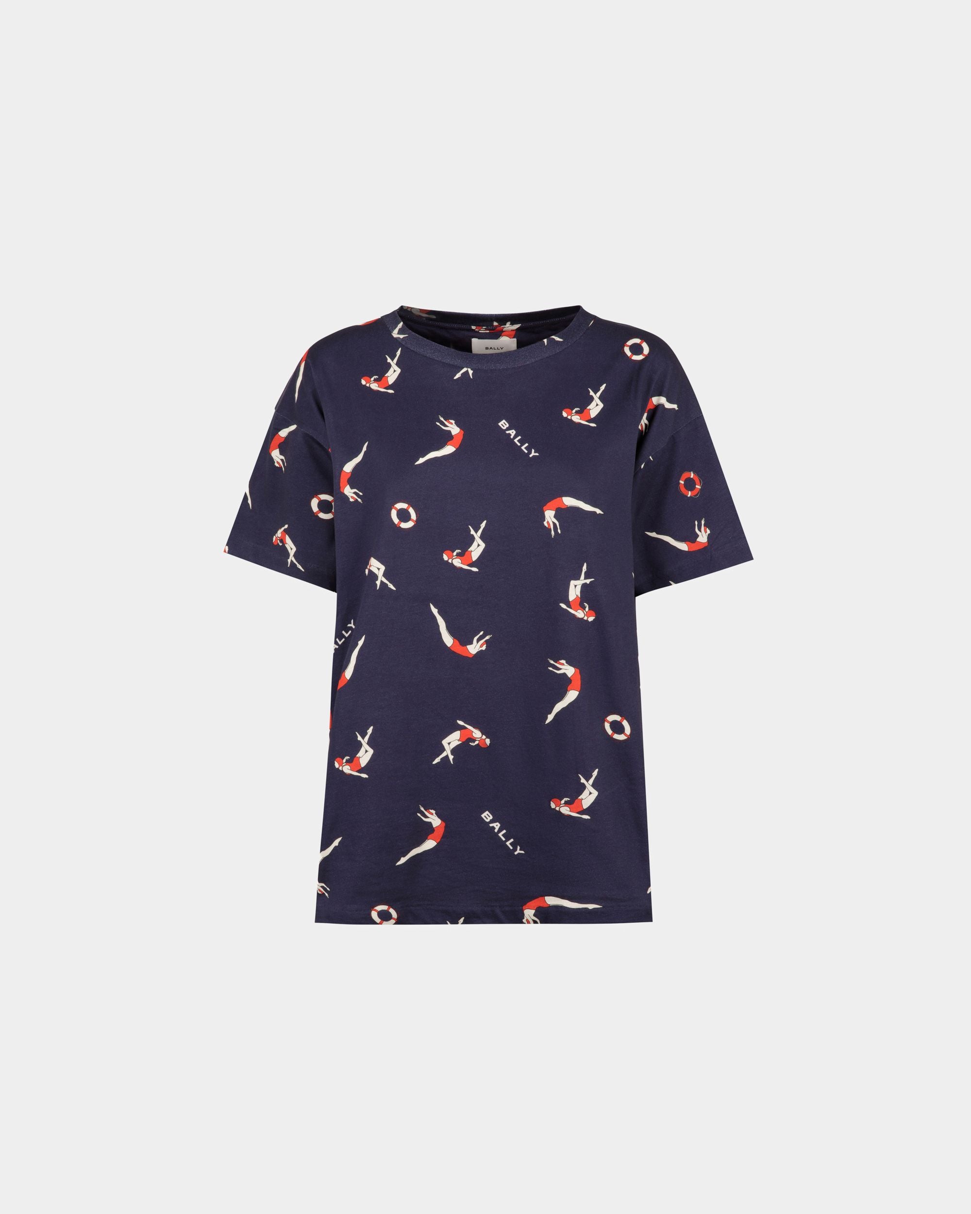 T-Shirt Imprimé En Coton - Femme - Bally - 01