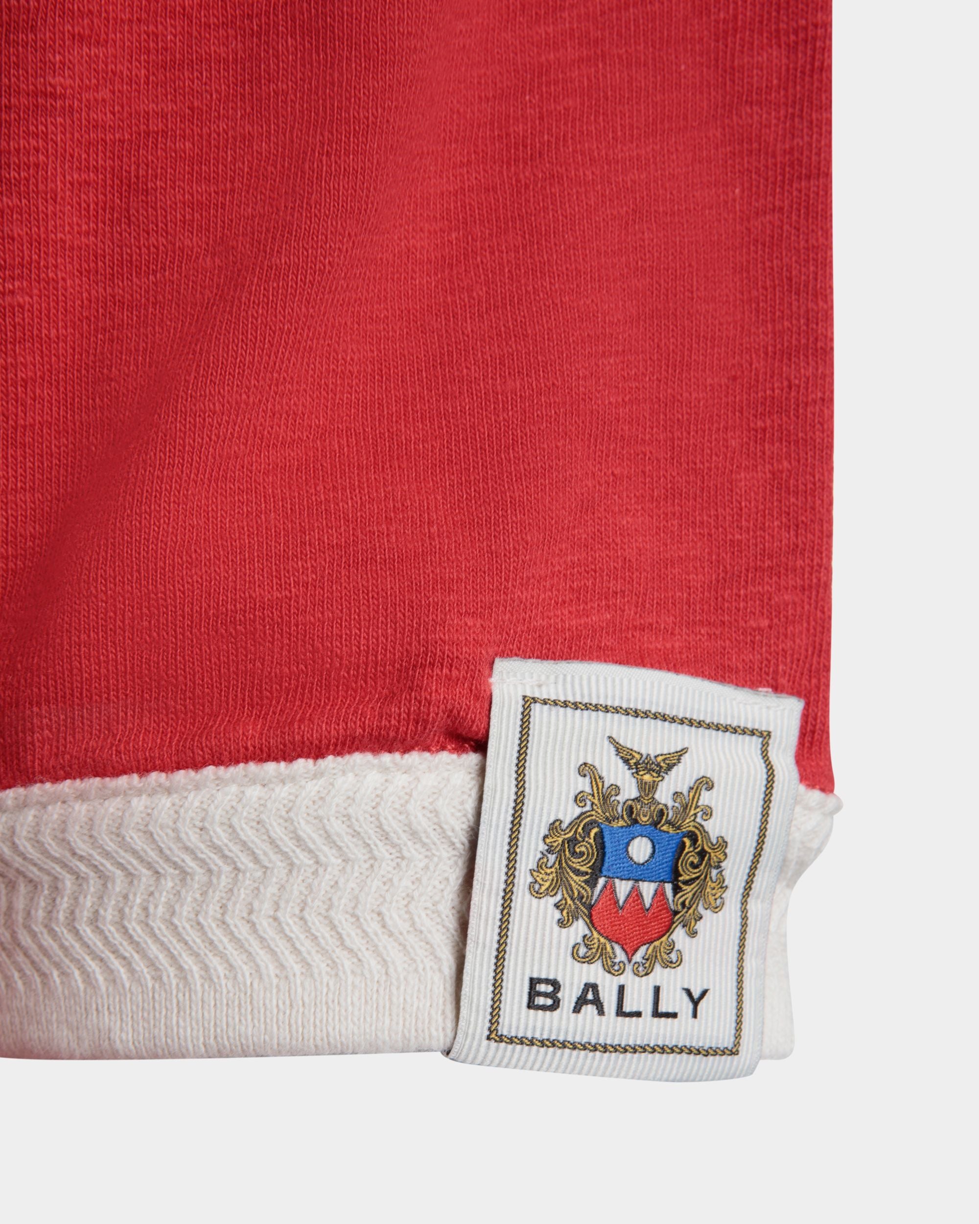 Cutsew T-Shirt In Red Mix Cotton - Femme - Bally - 02