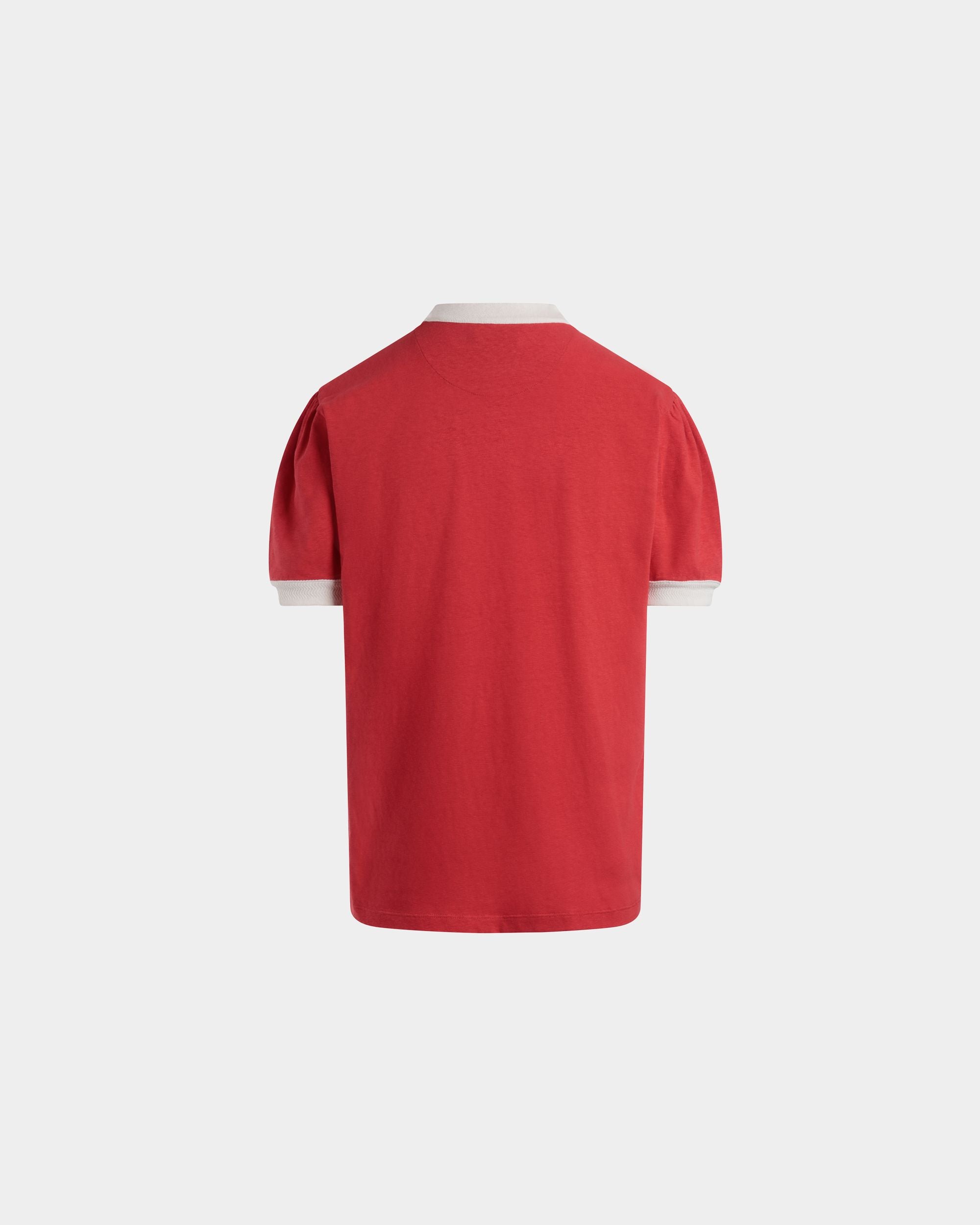 Cutsew T-Shirt In Red Mix Cotton - Femme - Bally - 03