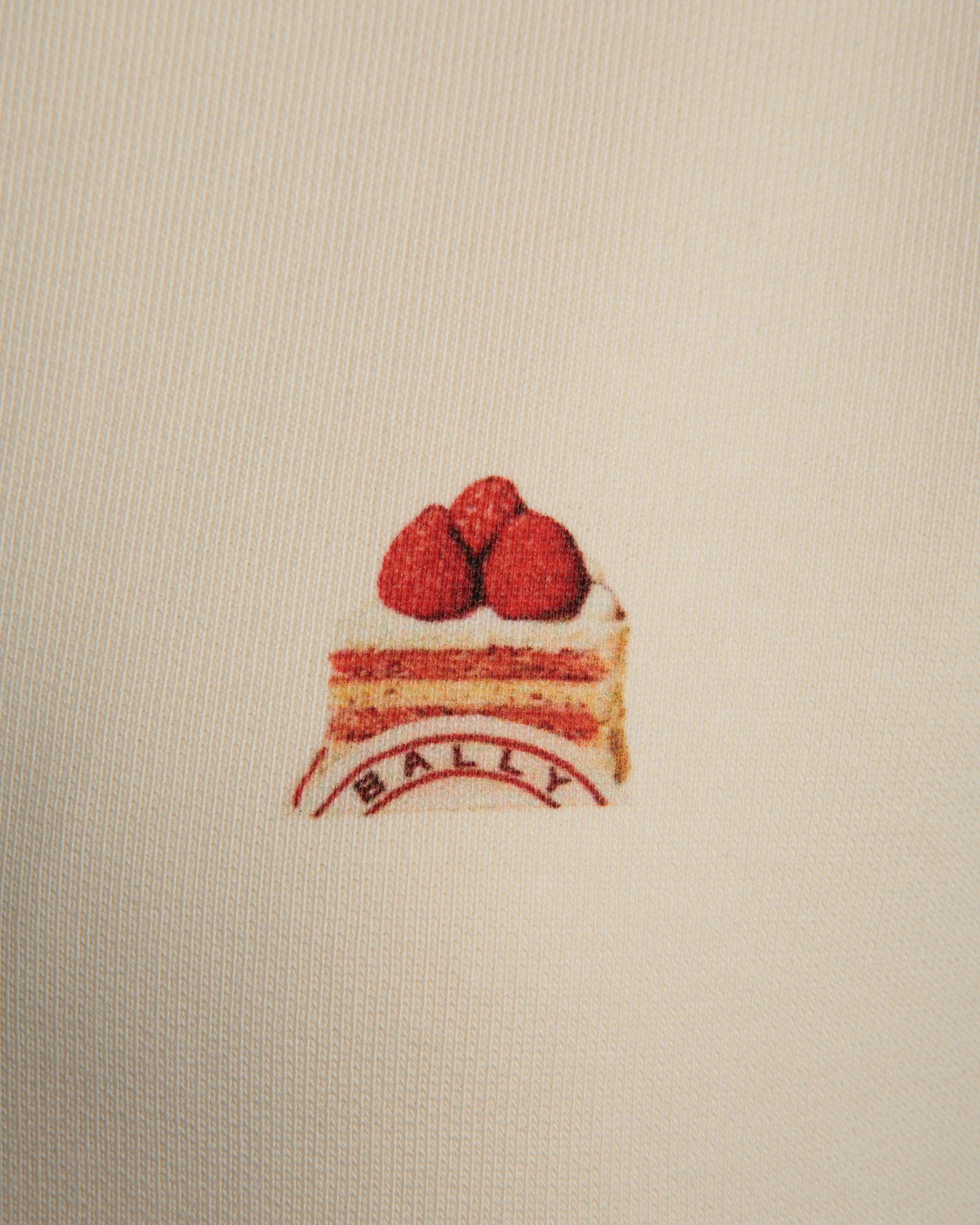 Sweat-Shirt Ras-Du-Cou Avec Bally Cake En Coton Ivoire - Femme - Bally - 04