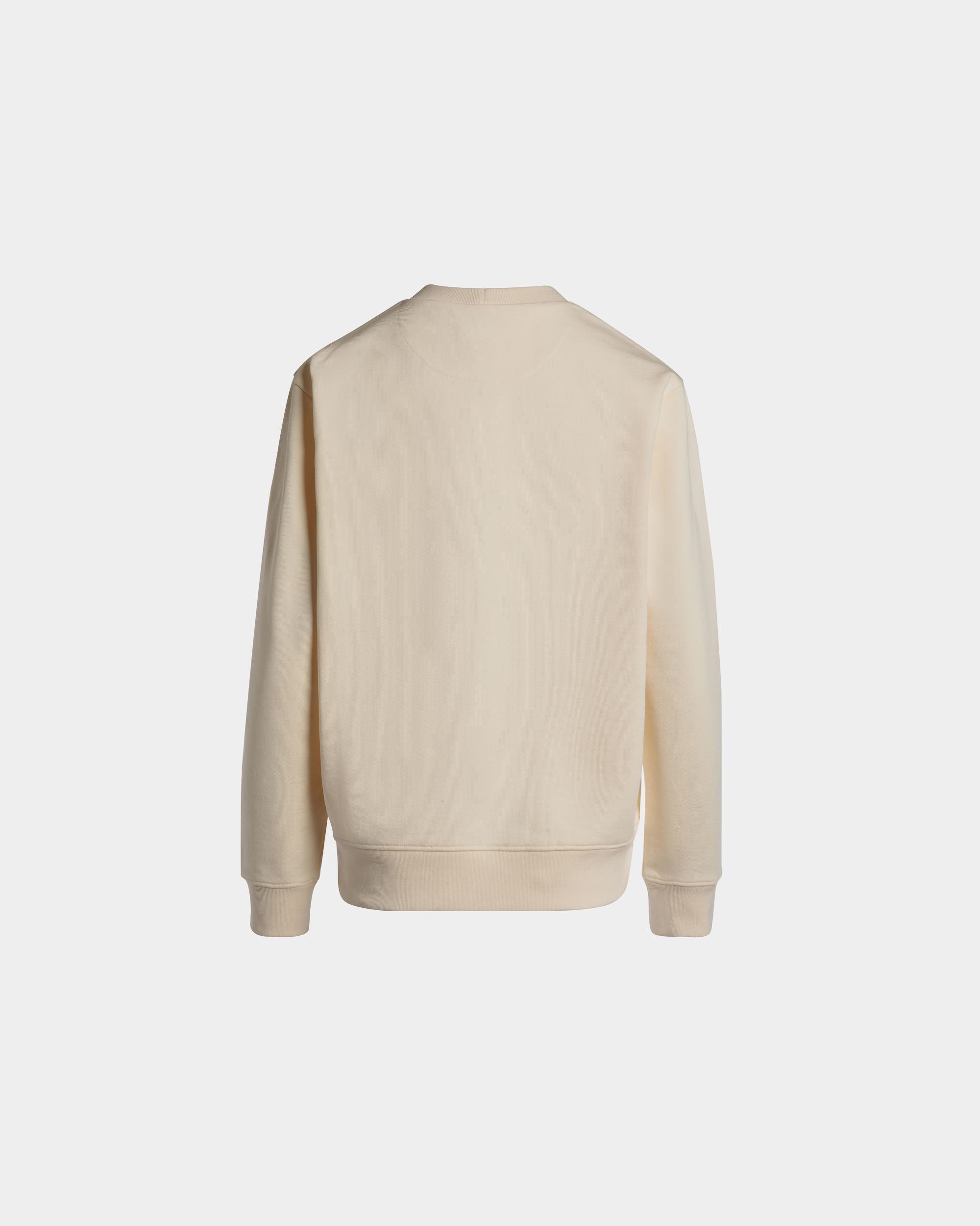 Sweat-Shirt Ras-Du-Cou Avec Bally Cake En Coton Ivoire - Femme - Bally - 08