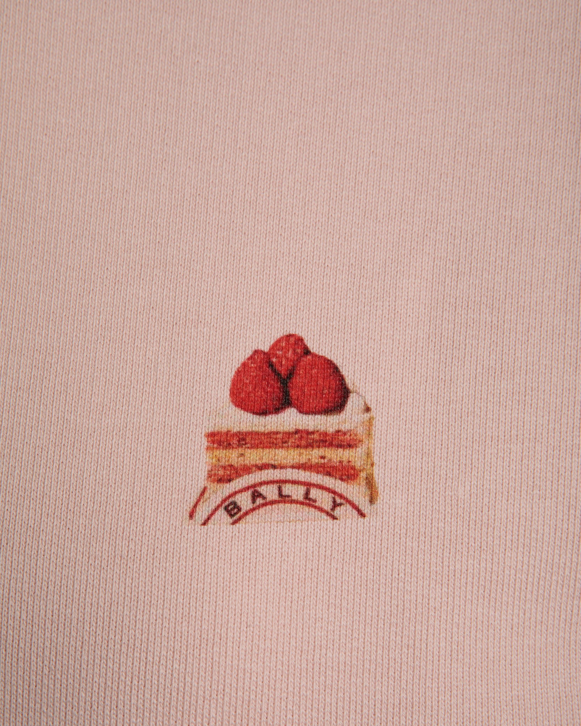 Sweat-Shirt Ras-Du-Cou Avec Bally Cake En Coton Dusty Petal - Femme - Bally - 04