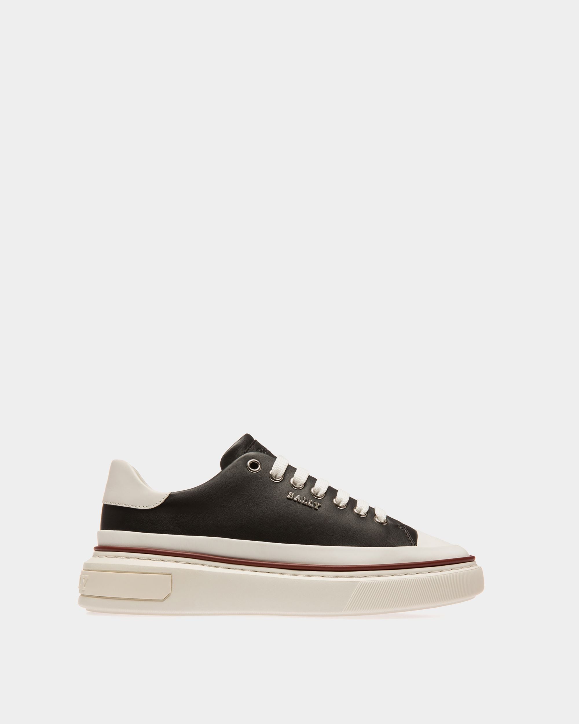 Maily Sneakers En Cuir Noir - Femme - Bally - 01