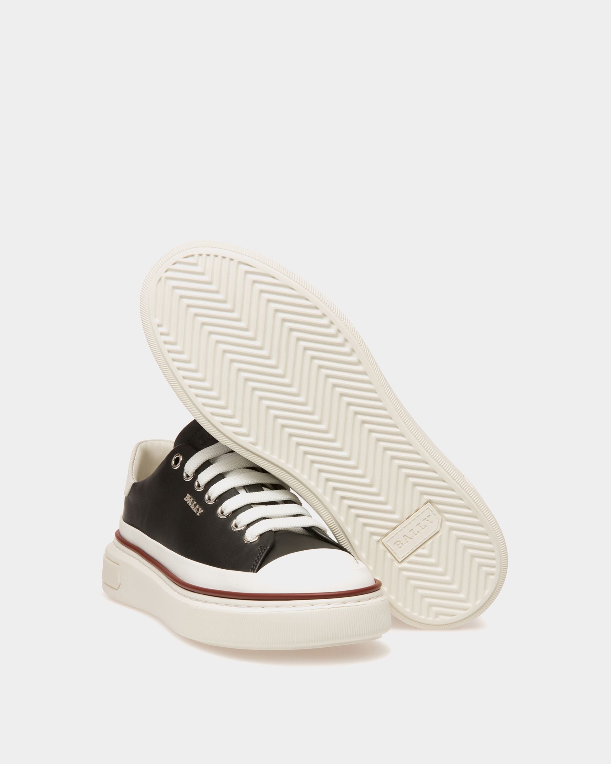Maily Sneakers En Cuir Noir - Femme - Bally - 03