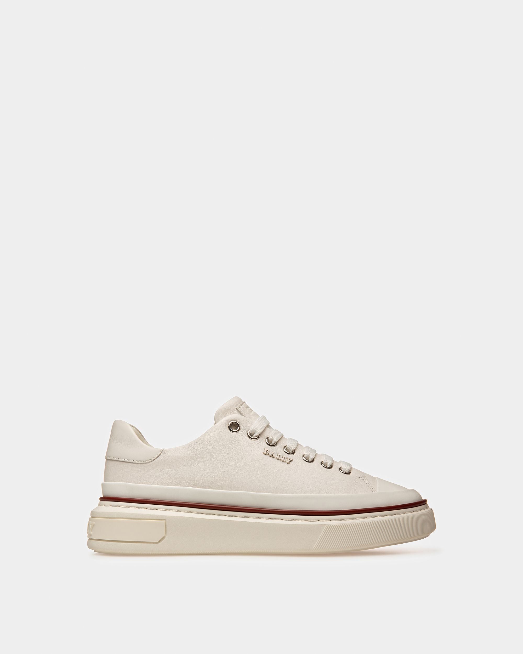 Maily Sneakers En Cuir Blanc - Femme - Bally - 01