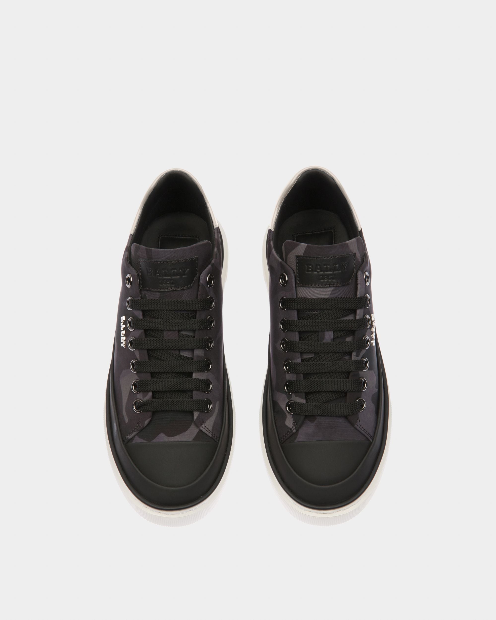 Maily Sneakers En Polyester Et Cuir Recyclés Noir - Femme - Bally - 02