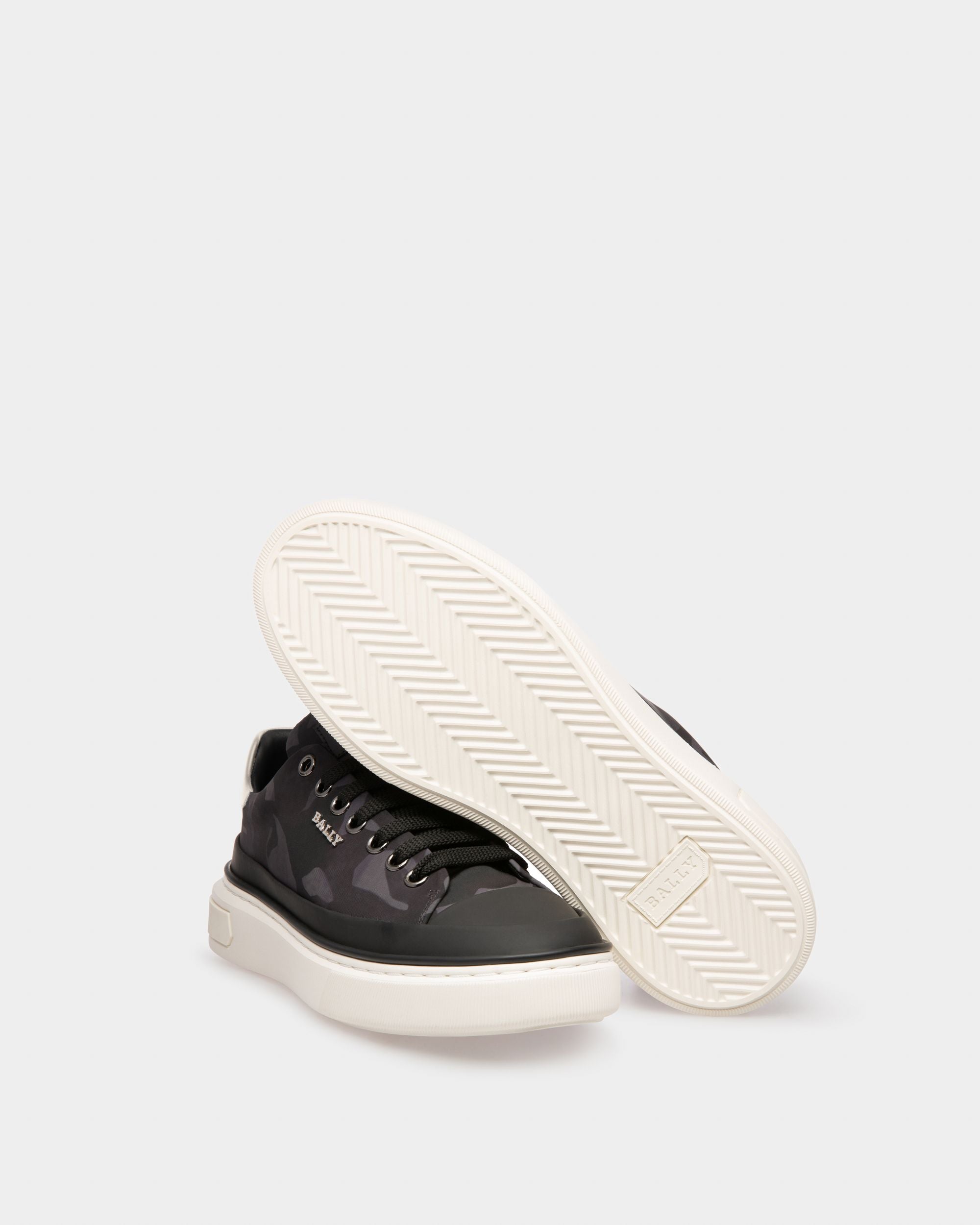 Maily Sneakers En Polyester Et Cuir Recyclés Noir - Femme - Bally - 05