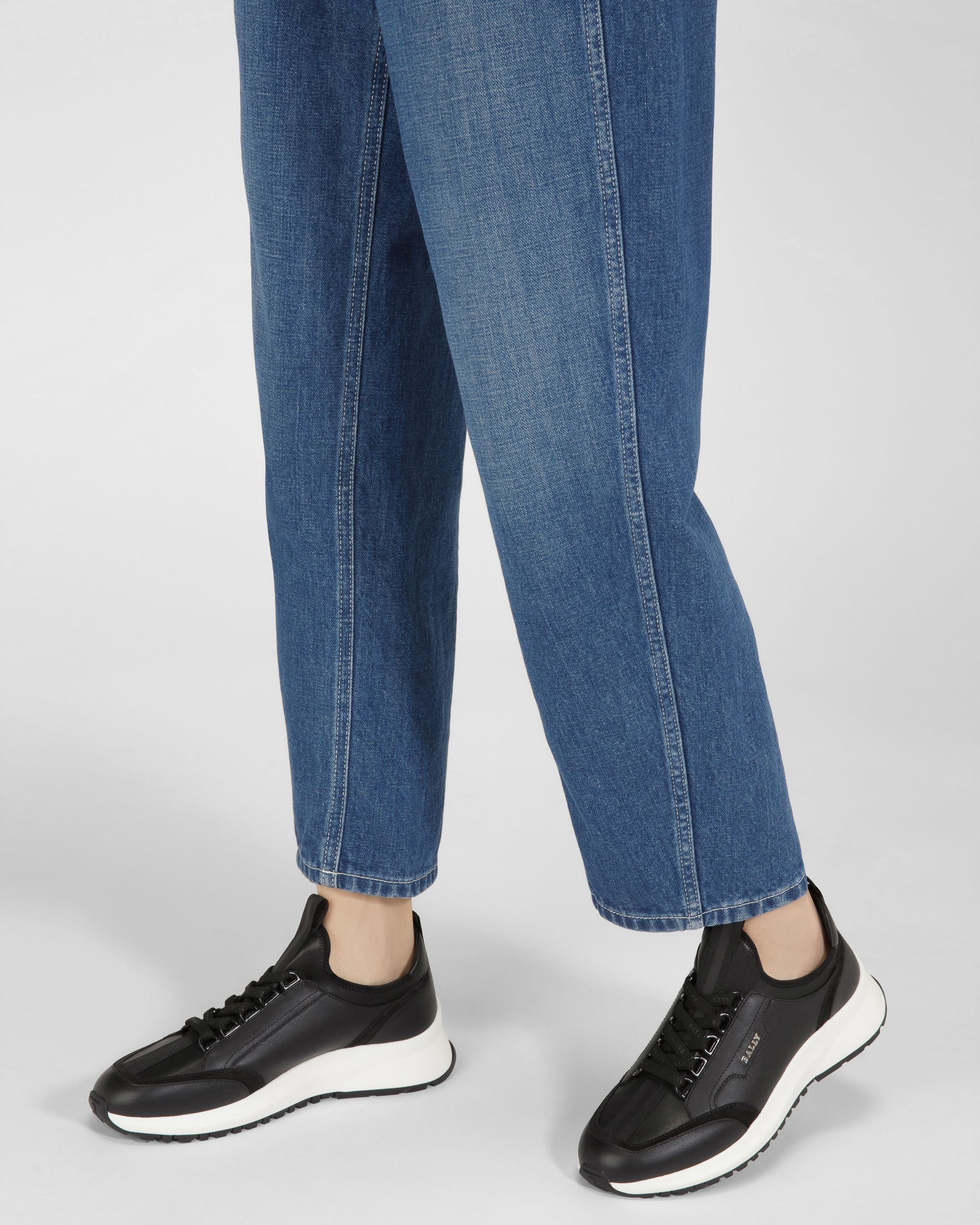 Deven Sneakers En Cuir Noir - Femme - Bally - 07