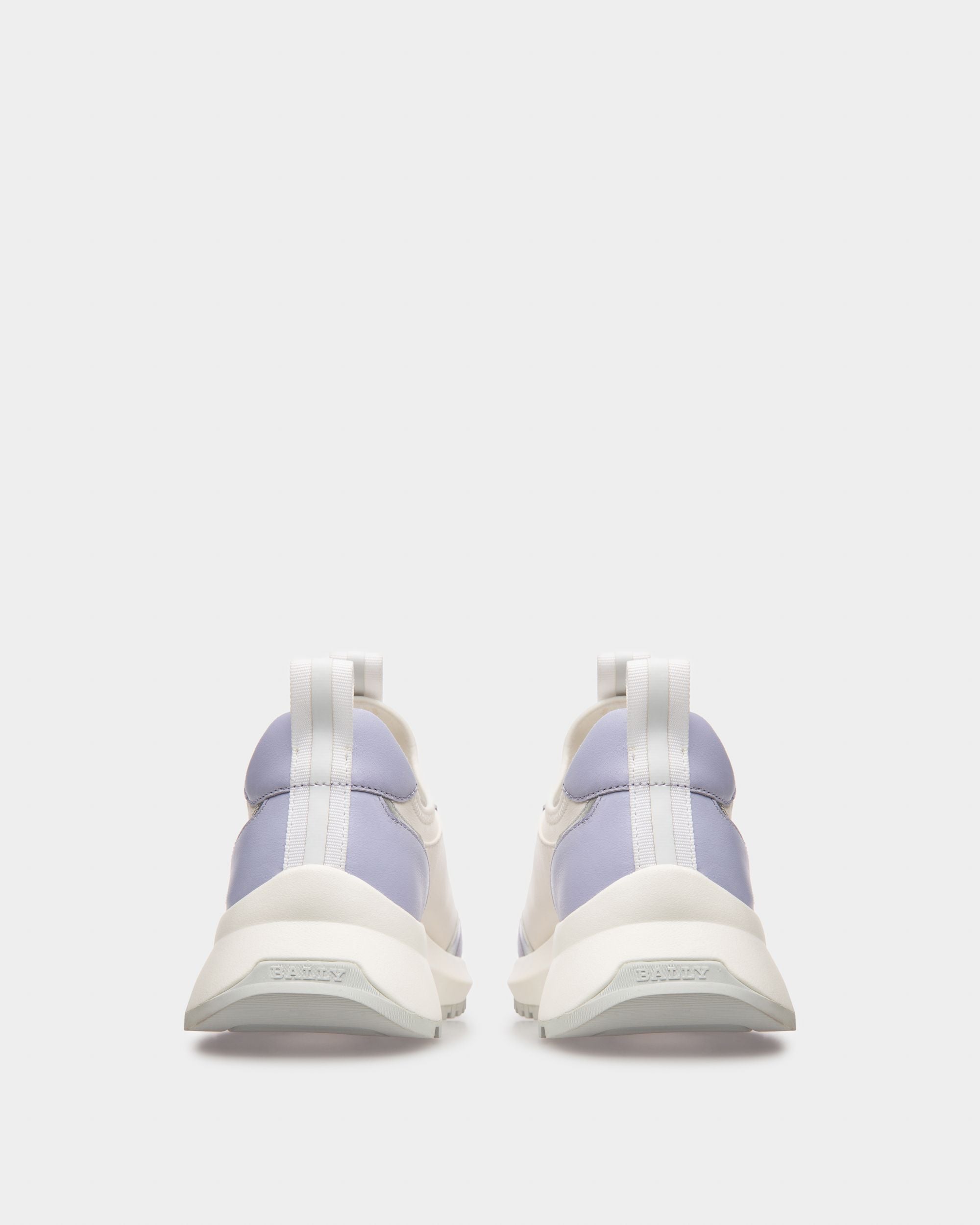 Deven Sneakers En Cuir Blanc Et Violet - Femme - Bally - 04