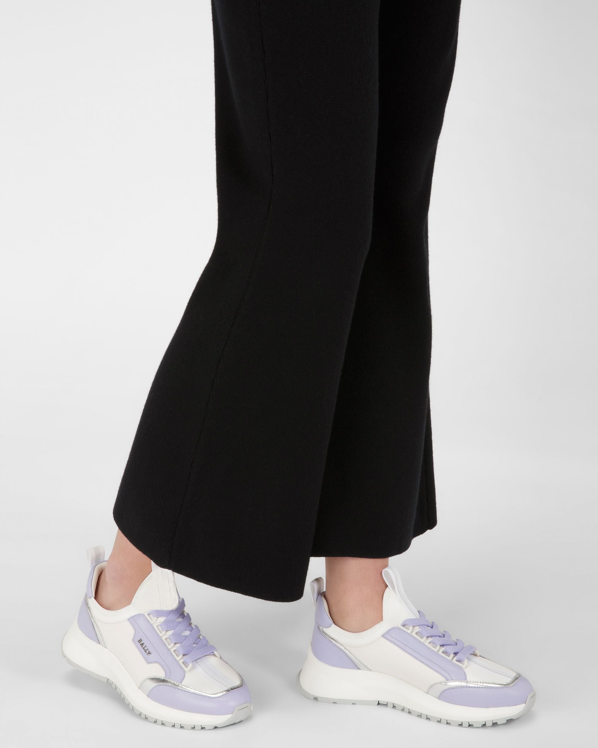 Deven Sneakers En Cuir Blanc Et Violet - Femme - Bally - 07
