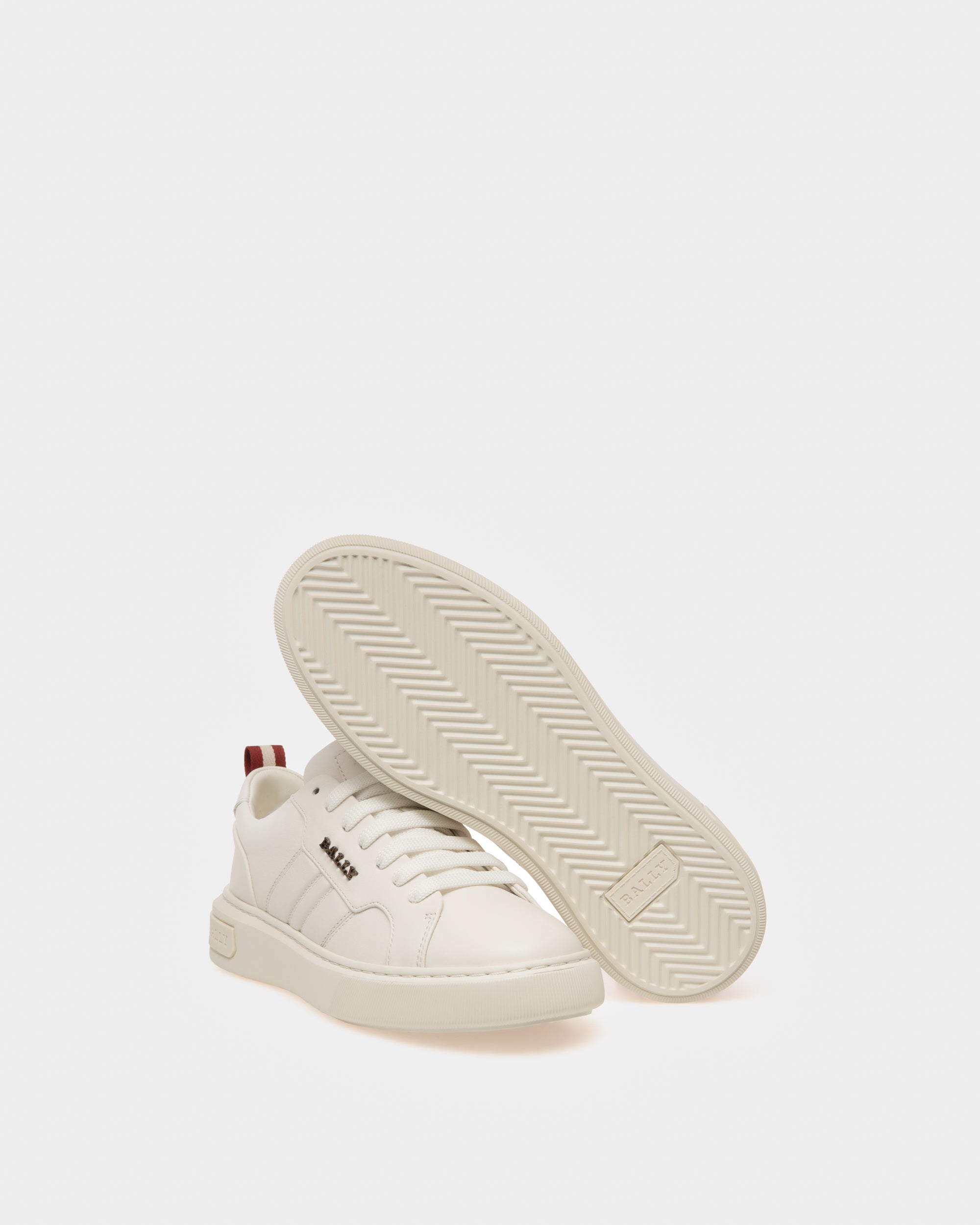 Maxim Sneakers En Cuir Blanc - Femme - Bally - 05