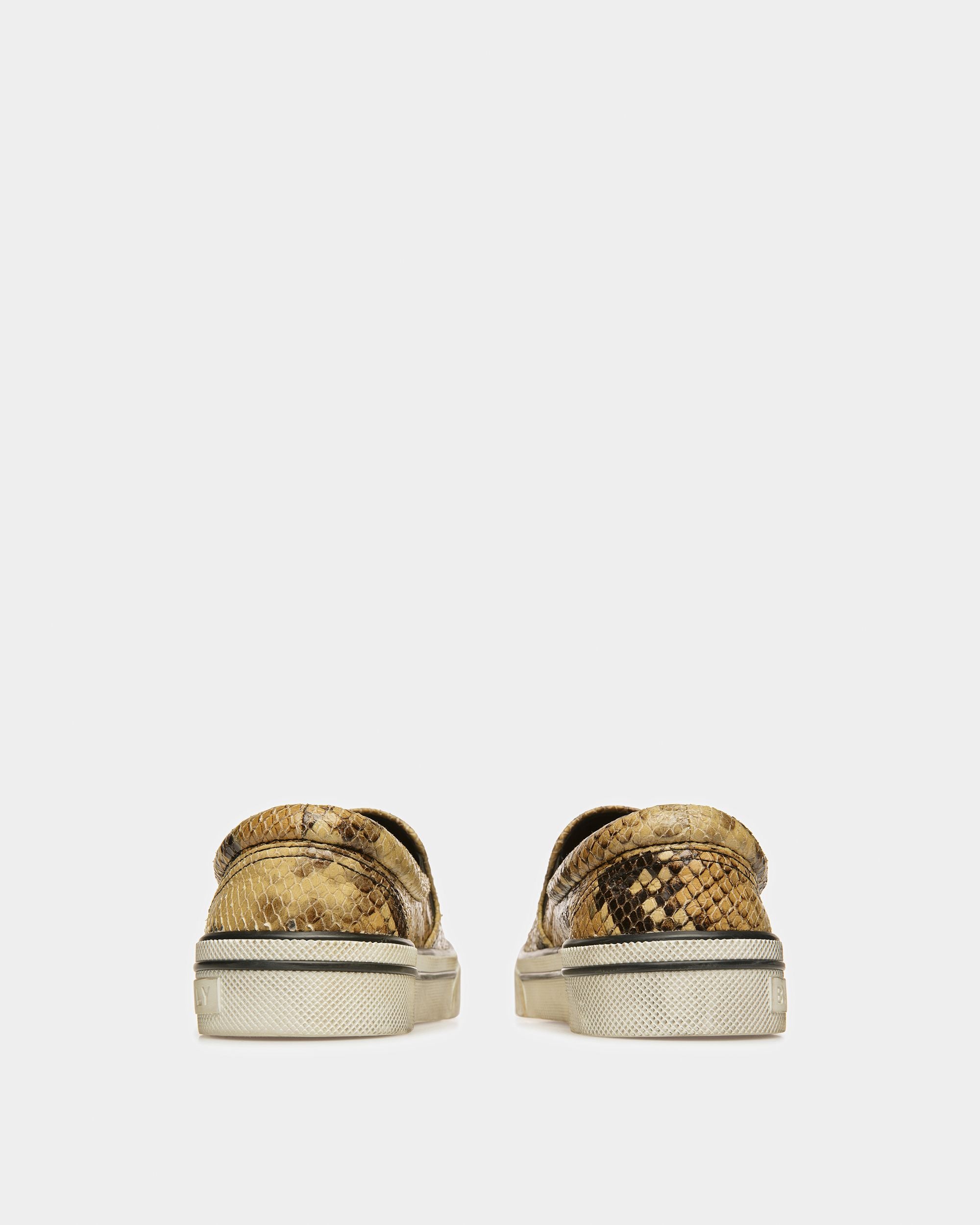 Sneaker Slipper Santa Ana Finition Imprimé Python - Femme - Bally - 04