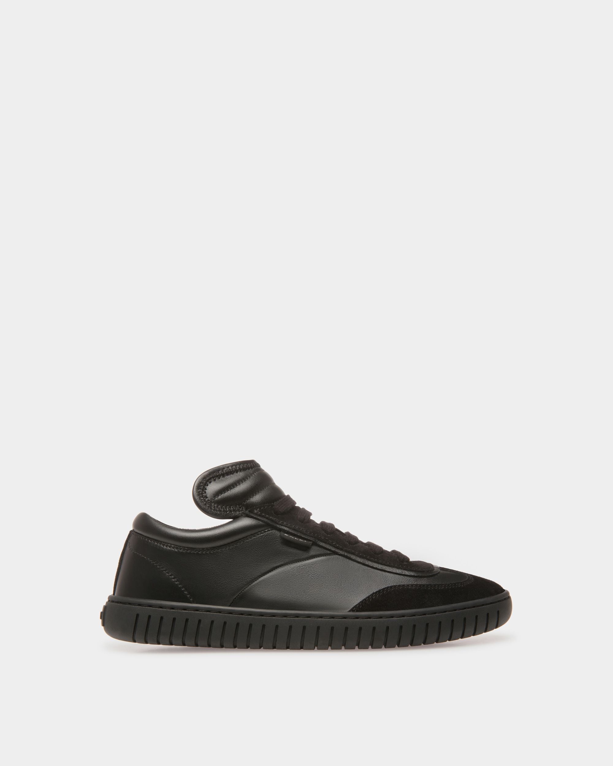 Sneakers Player En Cuir Noir - Femme - Bally - 01