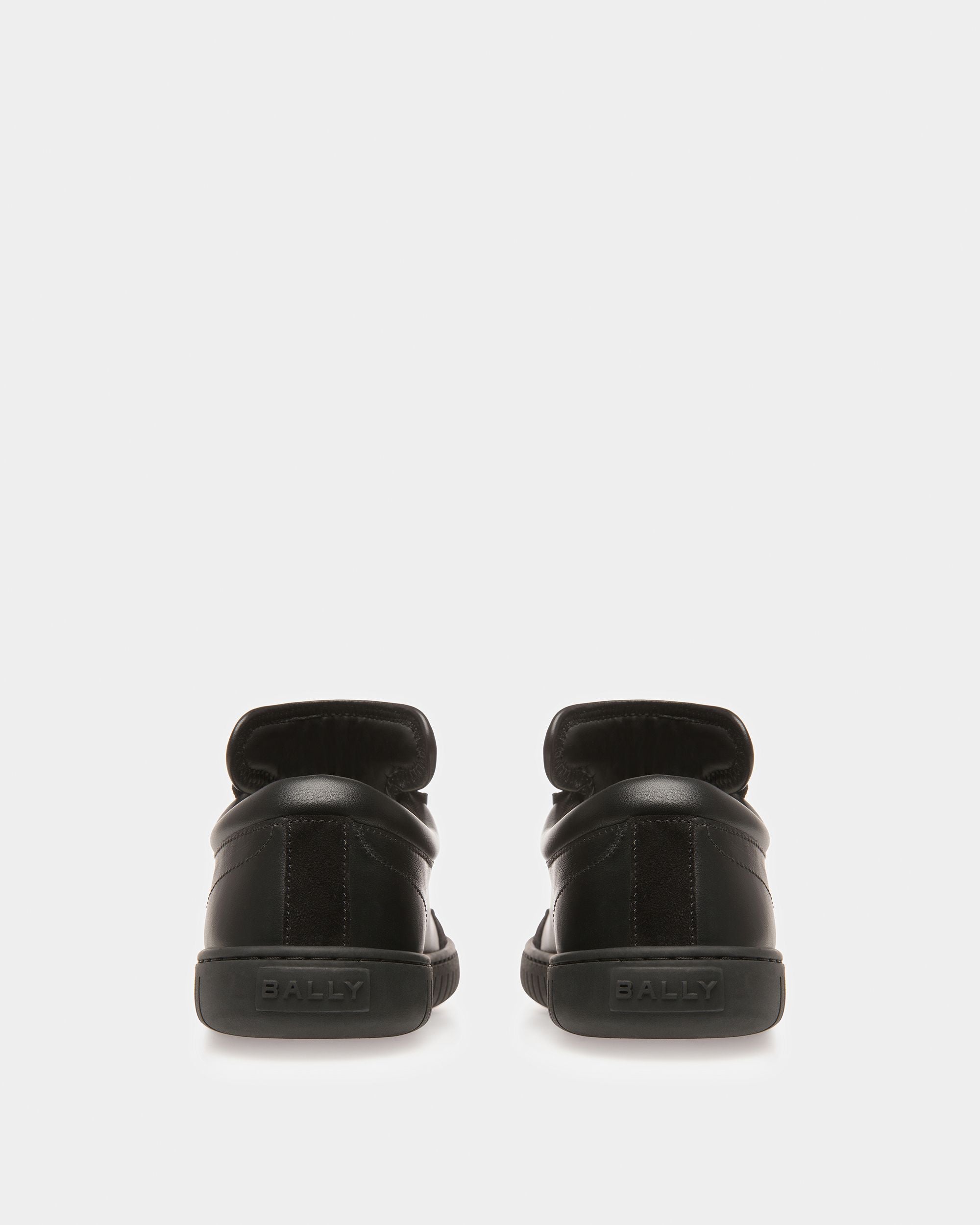 Sneakers Player En Cuir Noir - Femme - Bally - 03