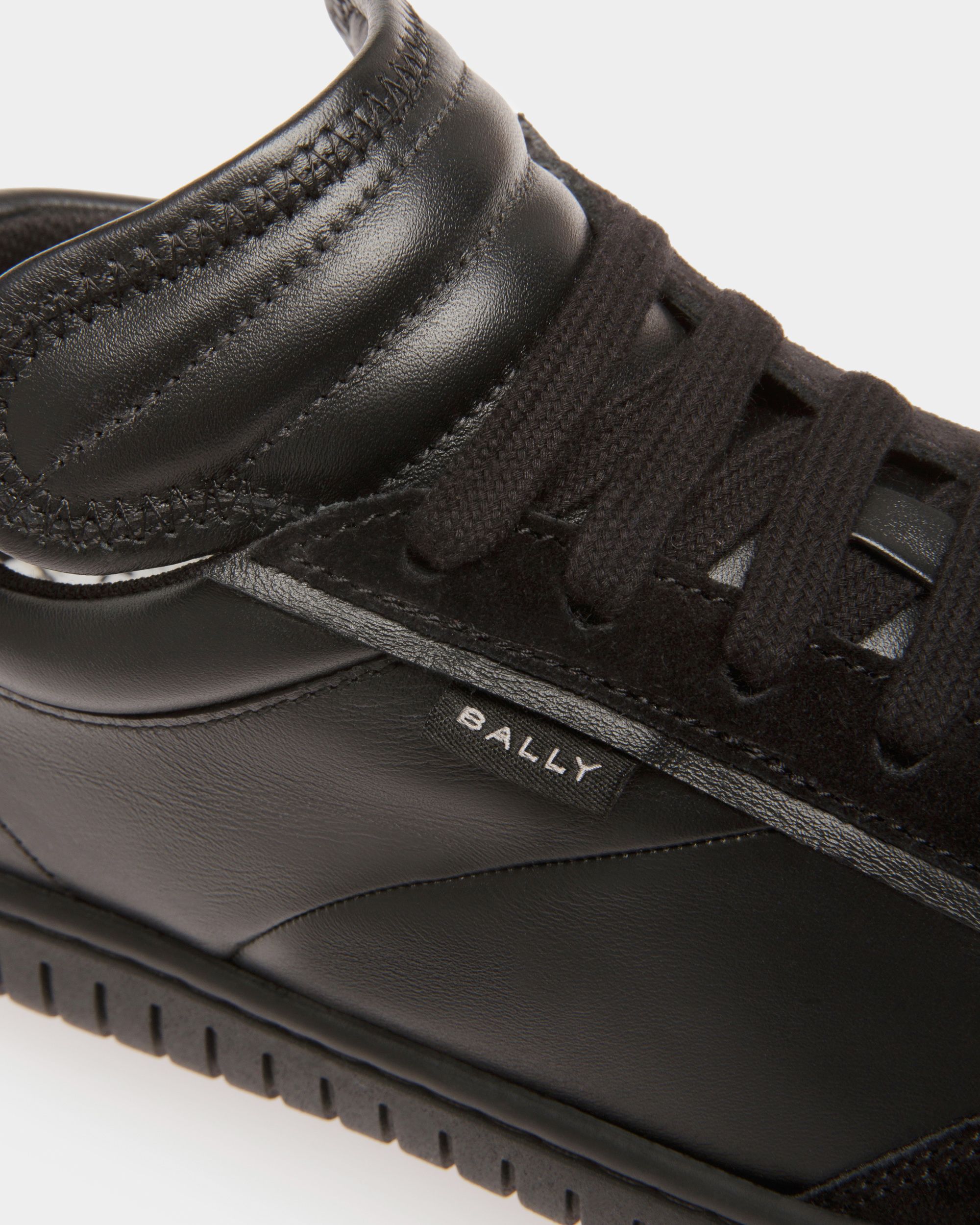 Sneakers Player En Cuir Noir - Femme - Bally - 05