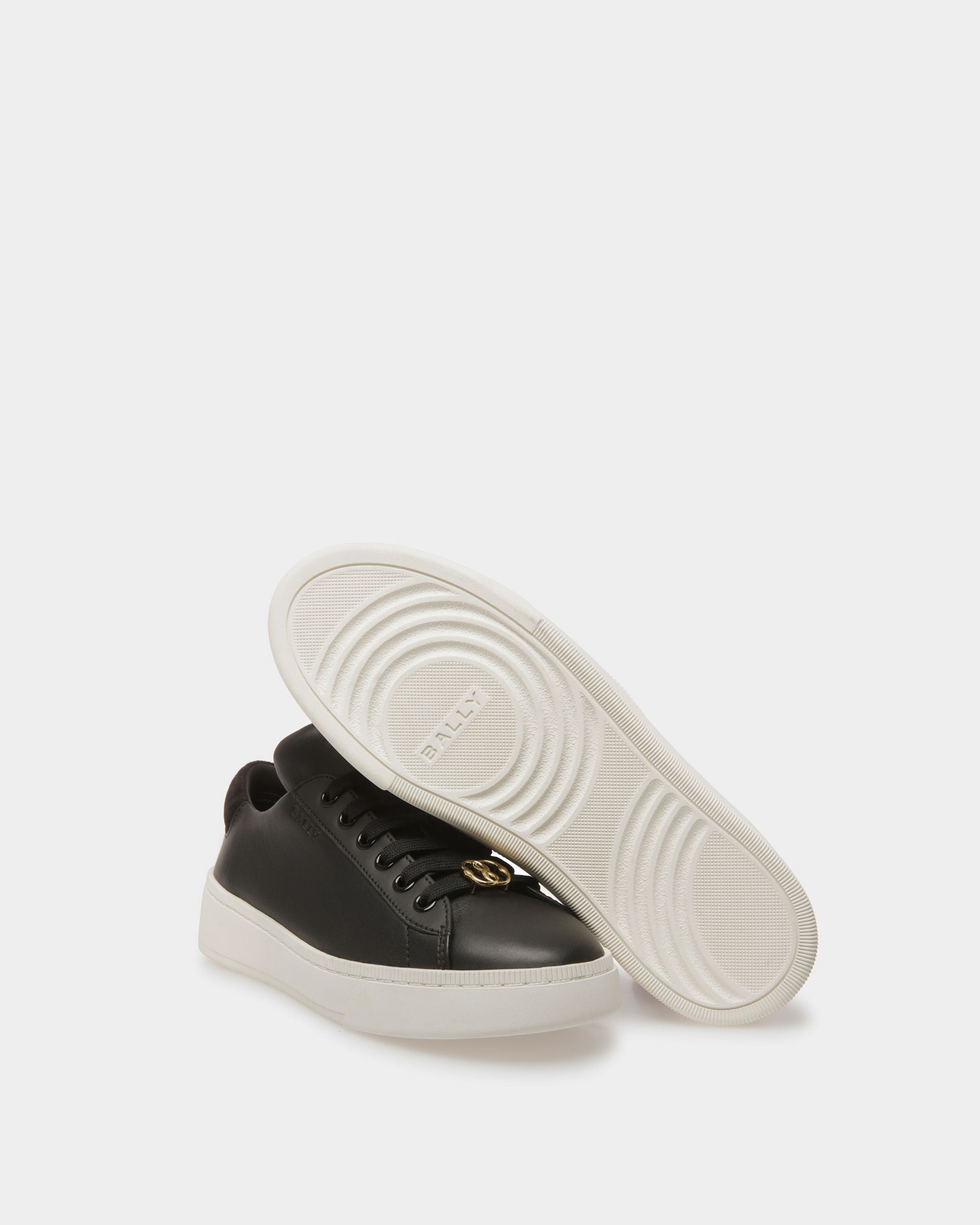 Sneakers Raise En cuir noir et blanc - Femme - Bally - 06