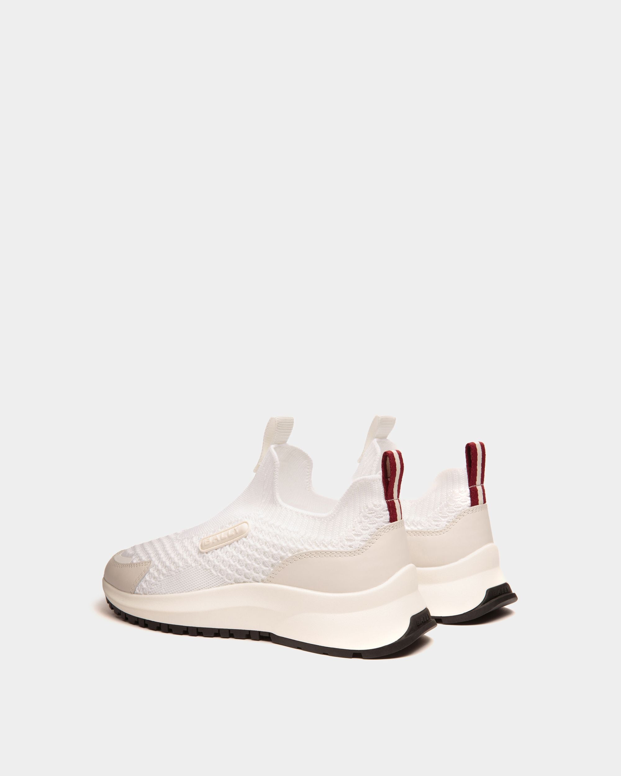 Sneaker Outline En Maille Blanche - Femme - Bally - 03