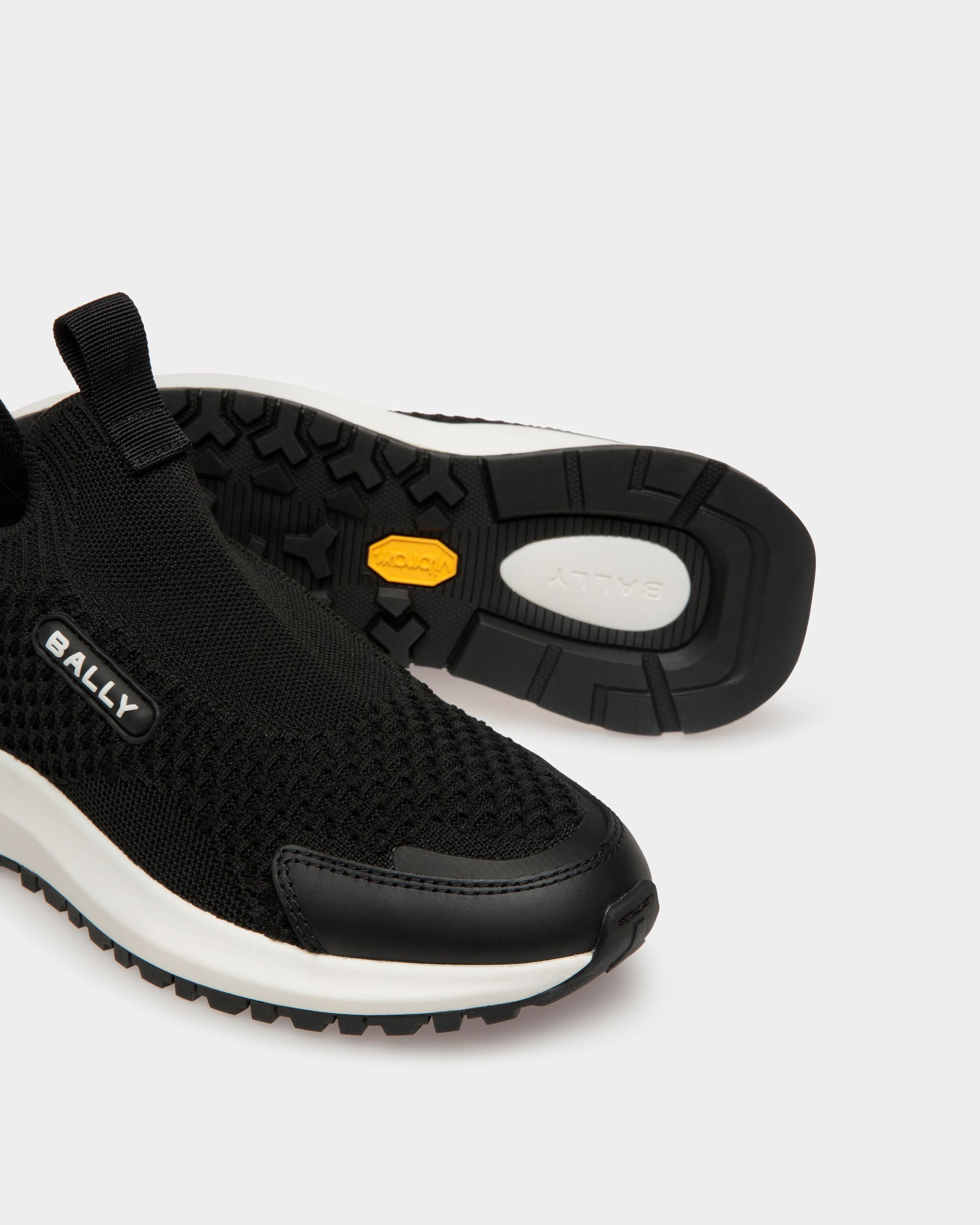 Sneaker Outline En Tissu Noir - Femme - Bally - 04