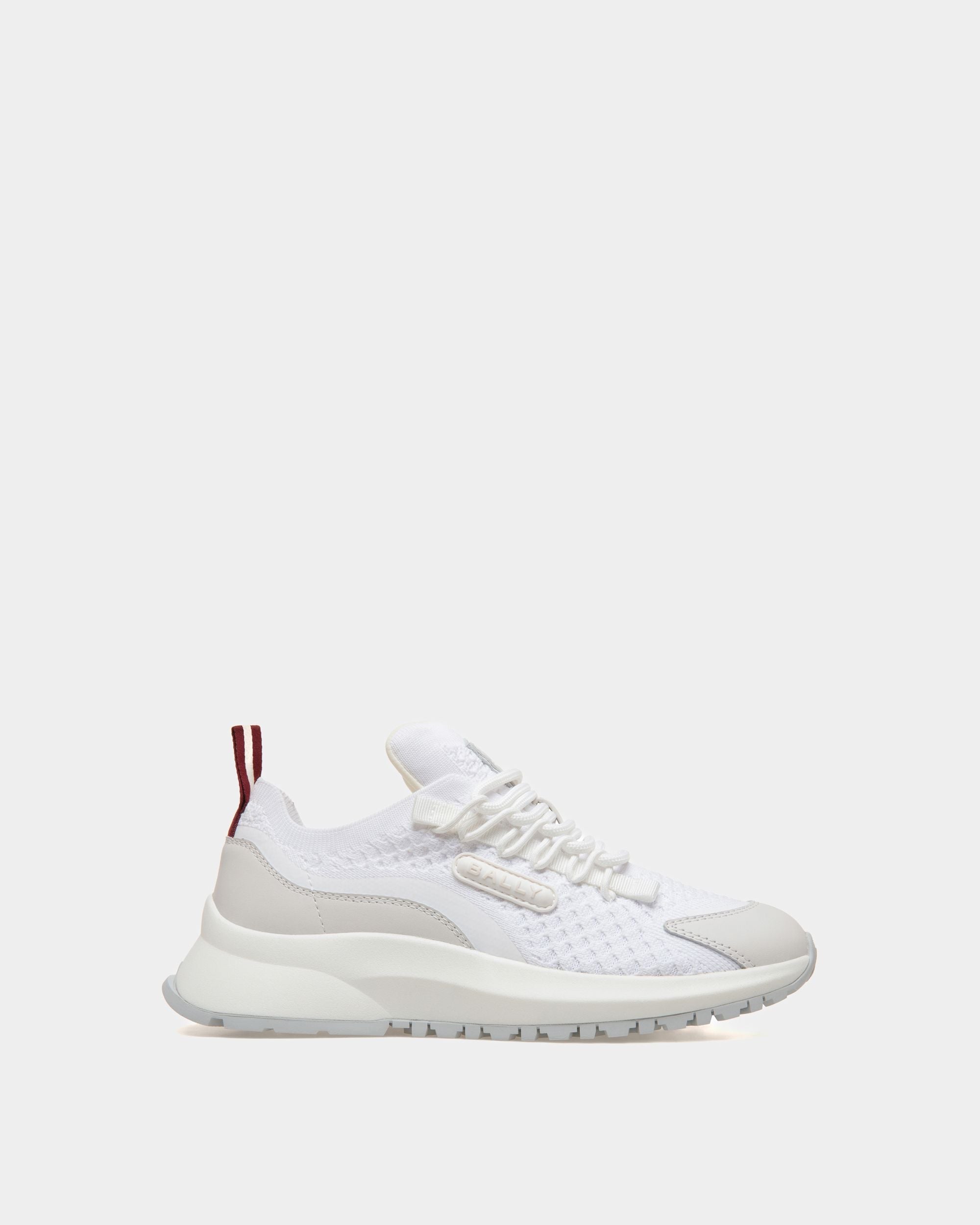 Sneaker Outline En Maille Blanche - Femme - Bally - 01