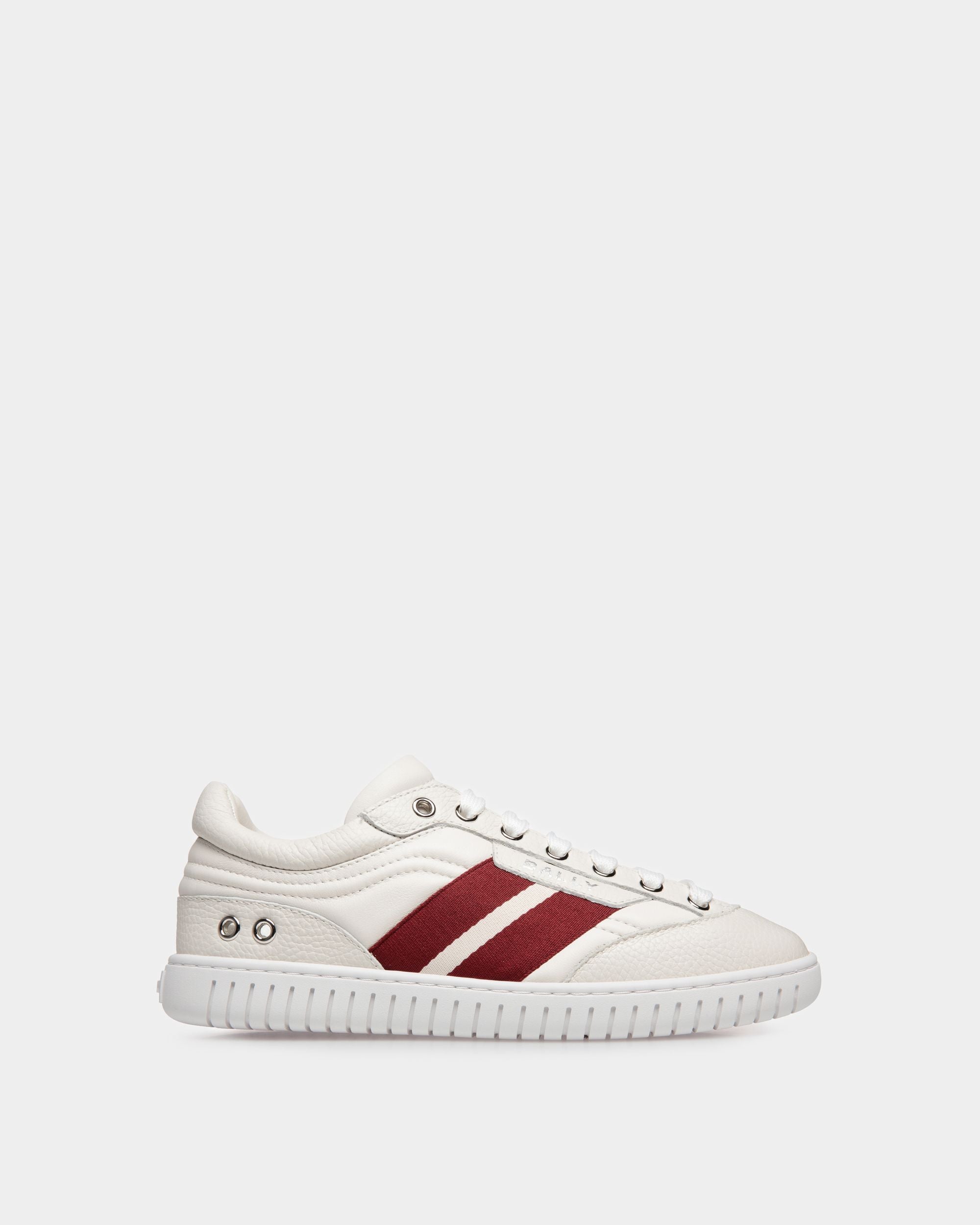 Sneaker Player En Cuir Blanc - Femme - Bally - 01