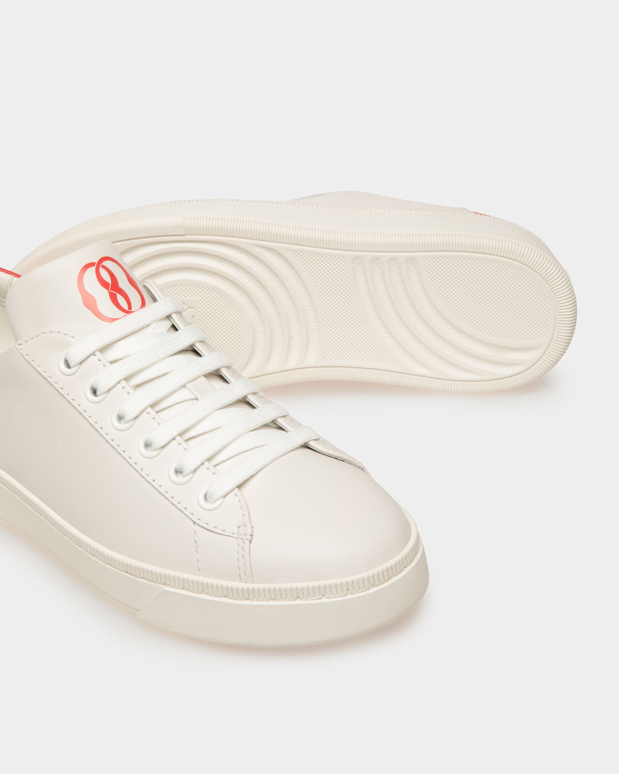 Sneaker Raise En Cuir Blanc - Femme - Bally - 04