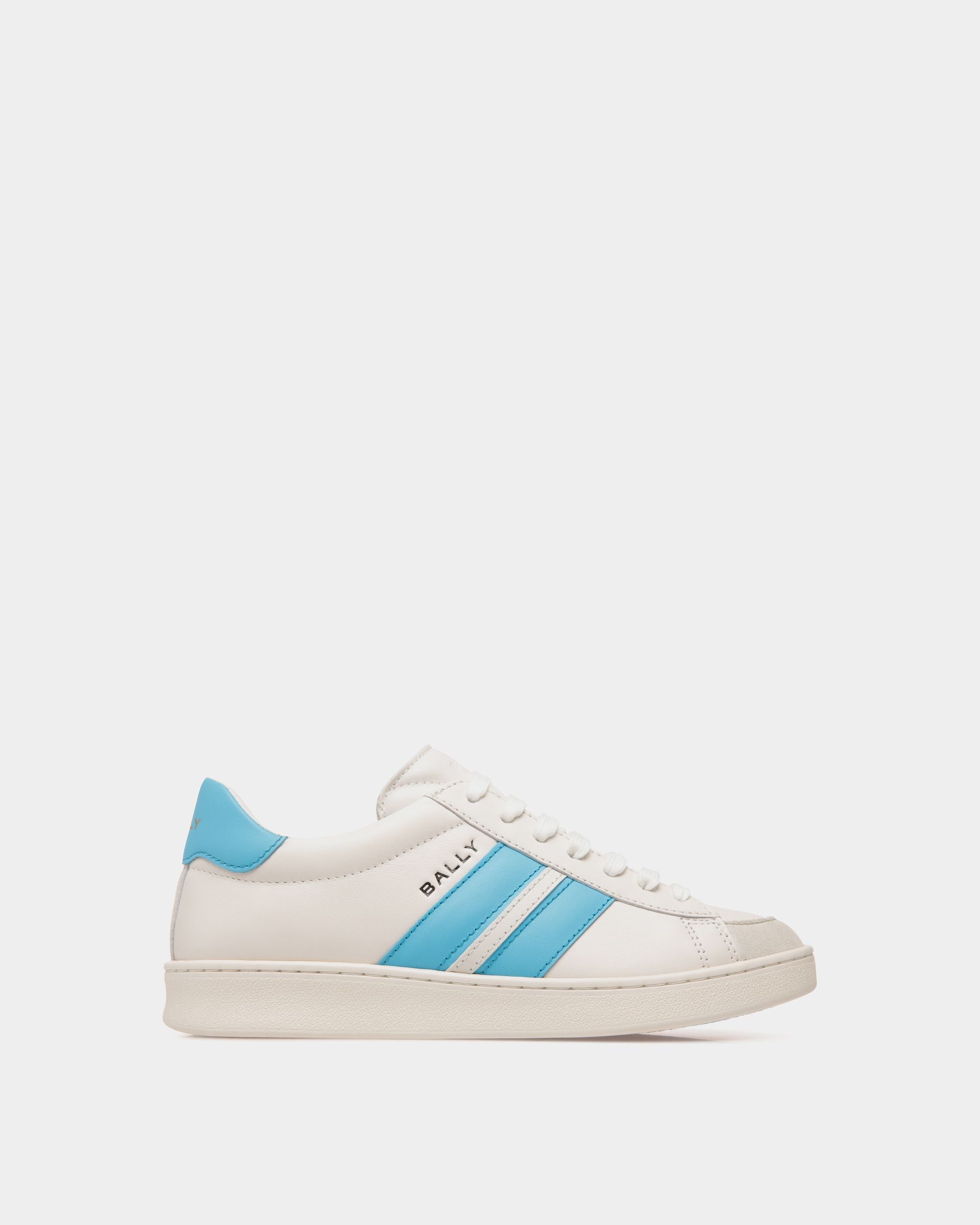 Tennis Sneaker In White Leather - Femme - Bally - 01