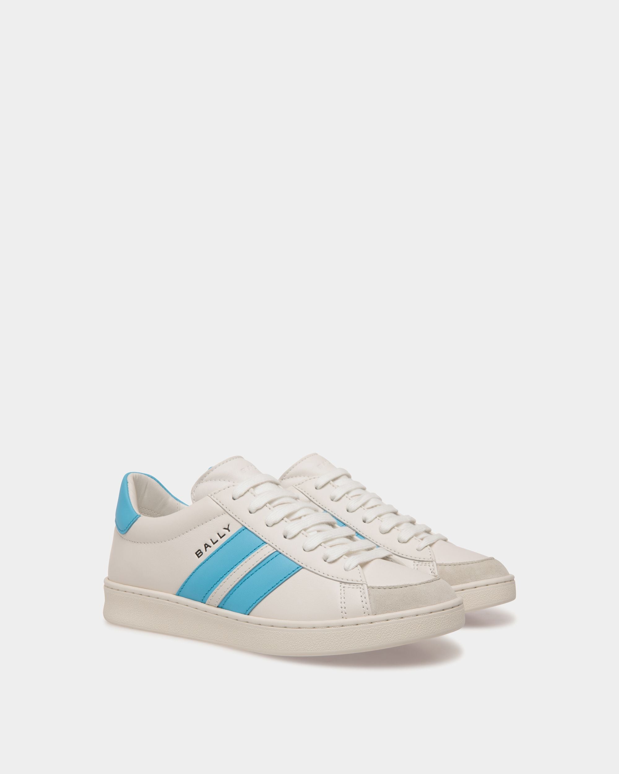 Tennis Sneaker In White Leather - Femme - Bally - 02