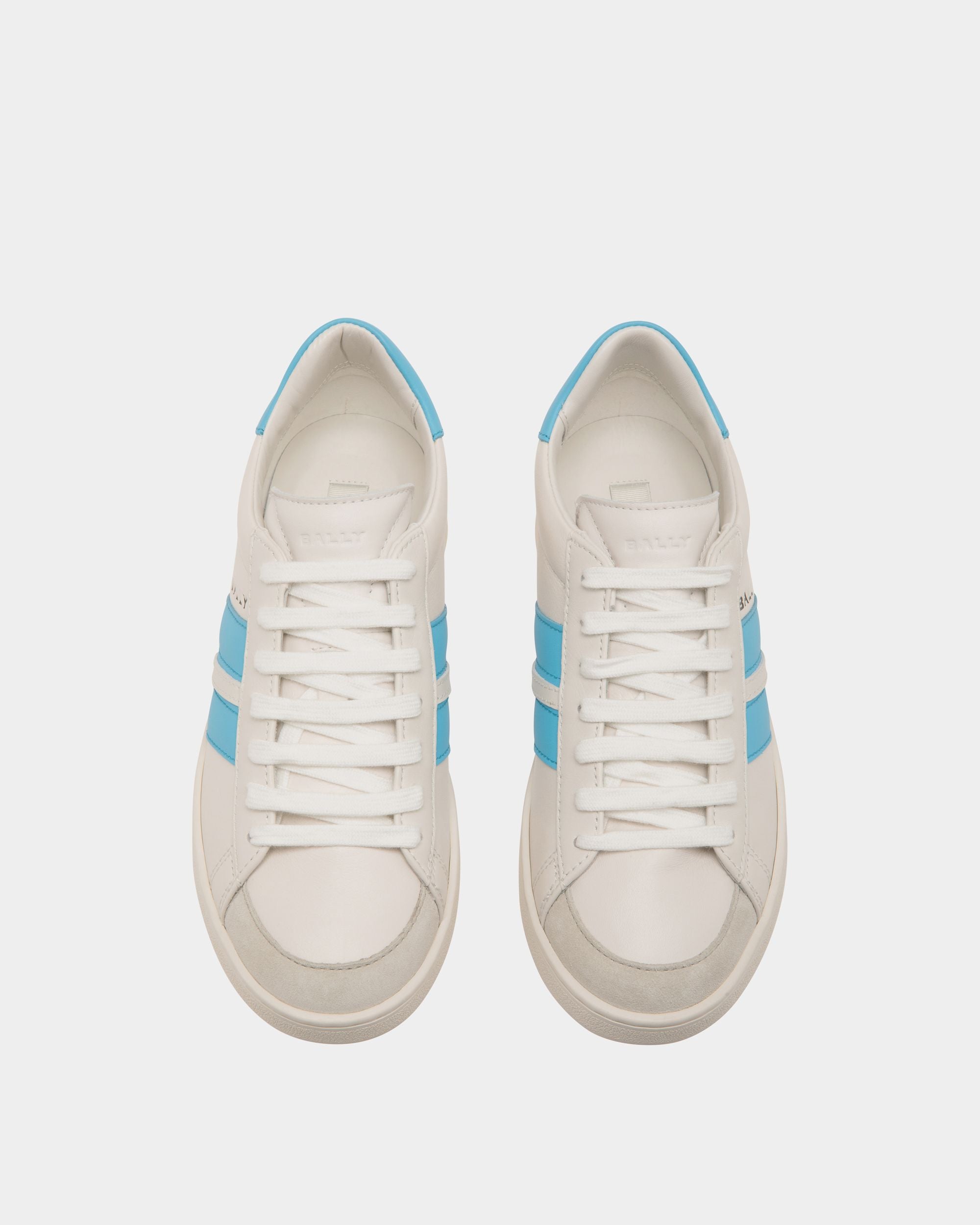 Tennis Sneaker In White Leather - Femme - Bally - 05