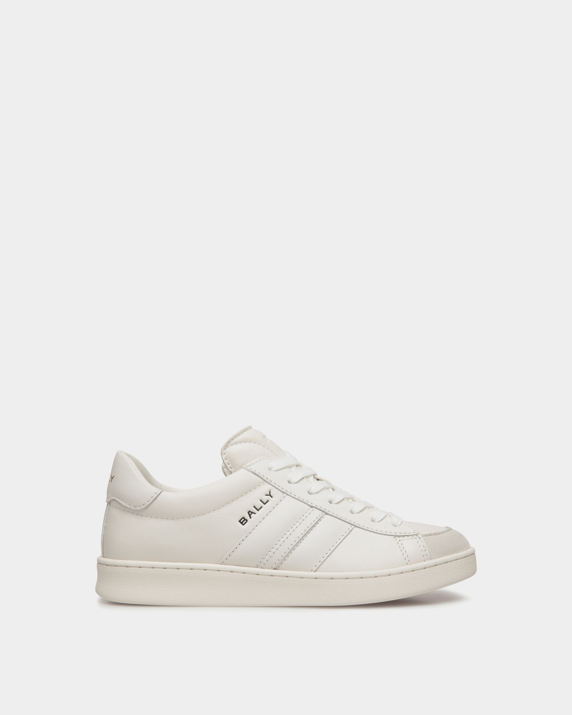 Tennis en cuir blanc femme on sale