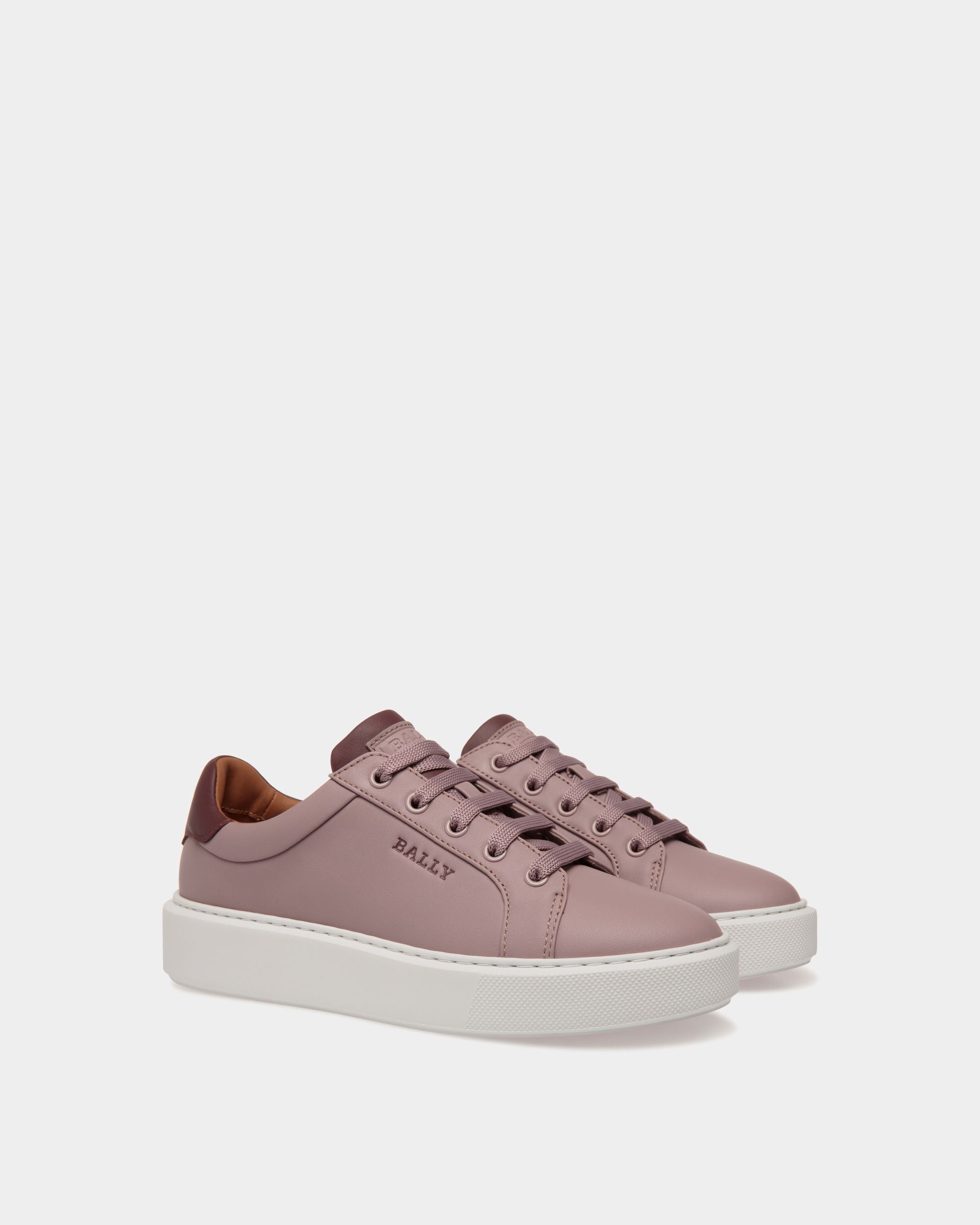 Sneaker En Cuir Rose - Femme - Bally - 02