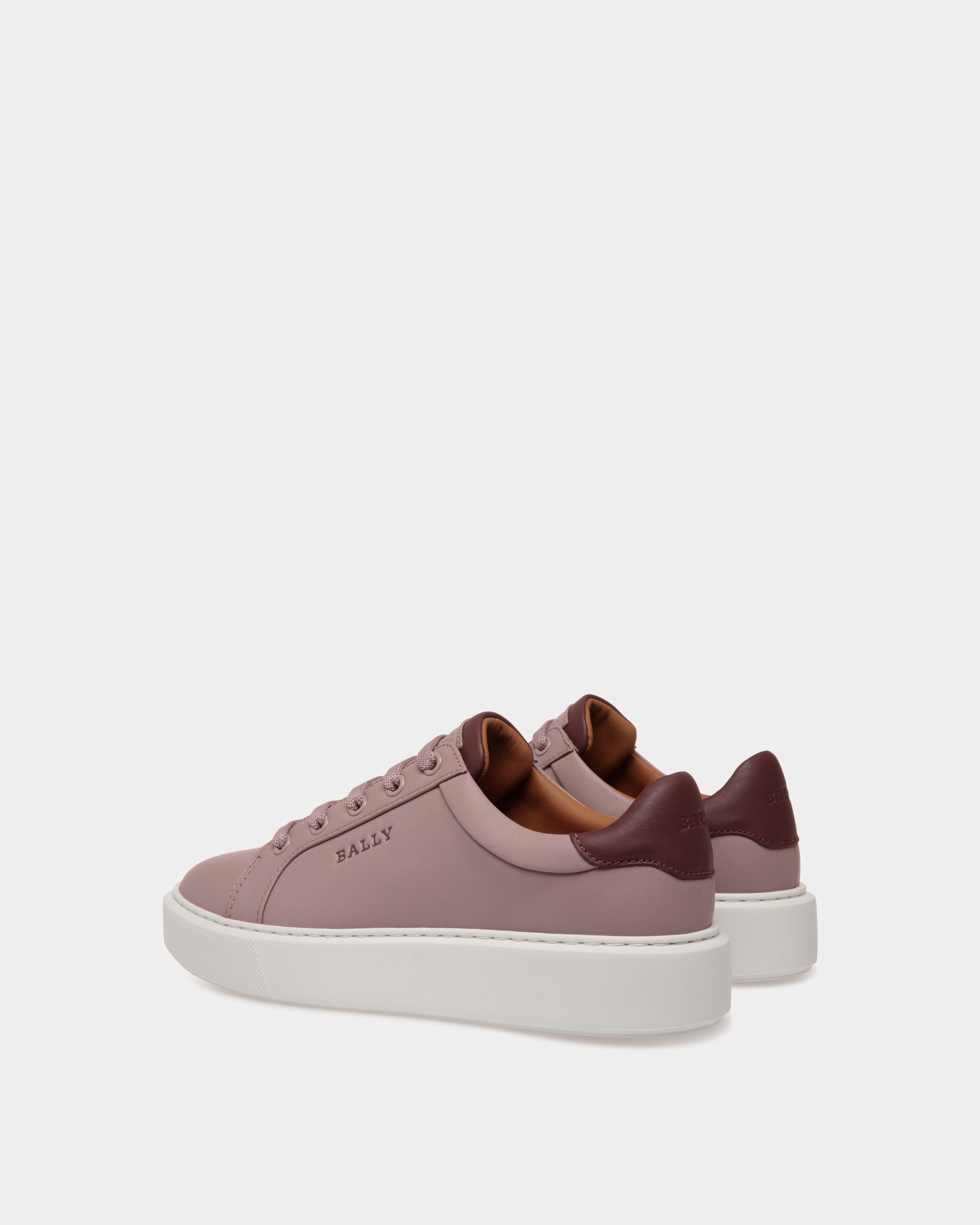 Sneaker In Pink Leather - Femme - Bally - 03
