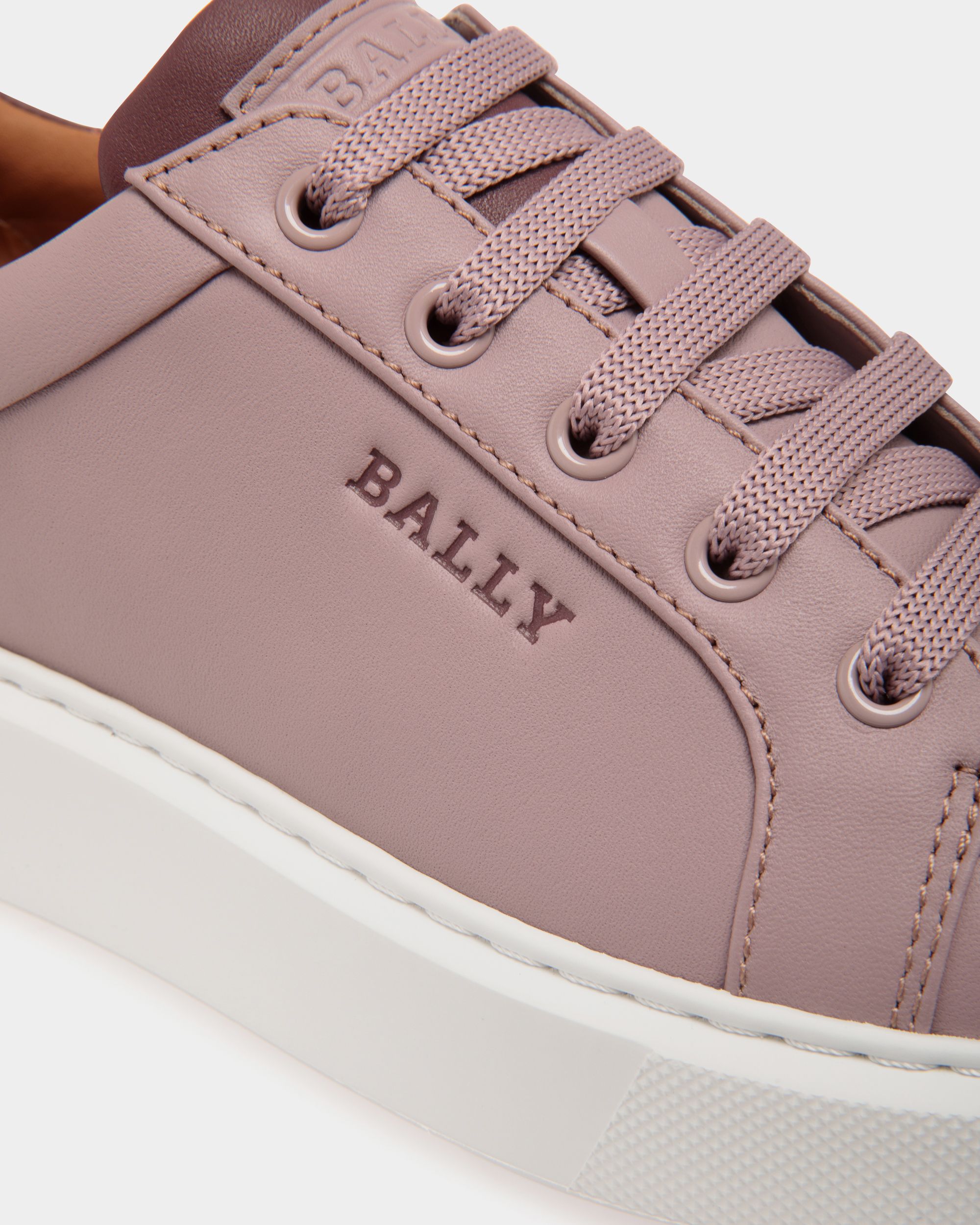 Sneaker En Cuir Rose - Femme - Bally - 05