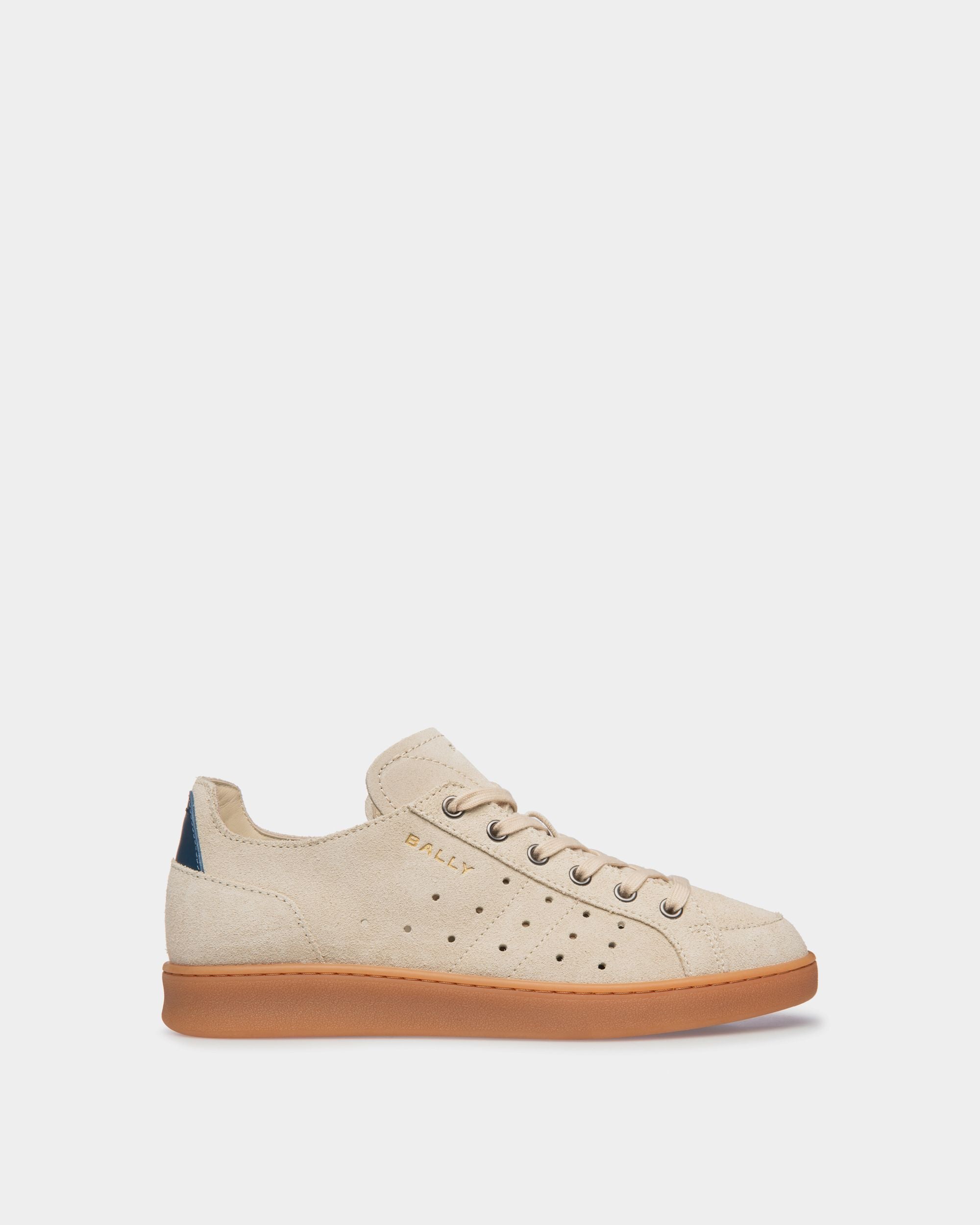 Sneaker Tennis En Daim Champagne - Femme - Bally - 01