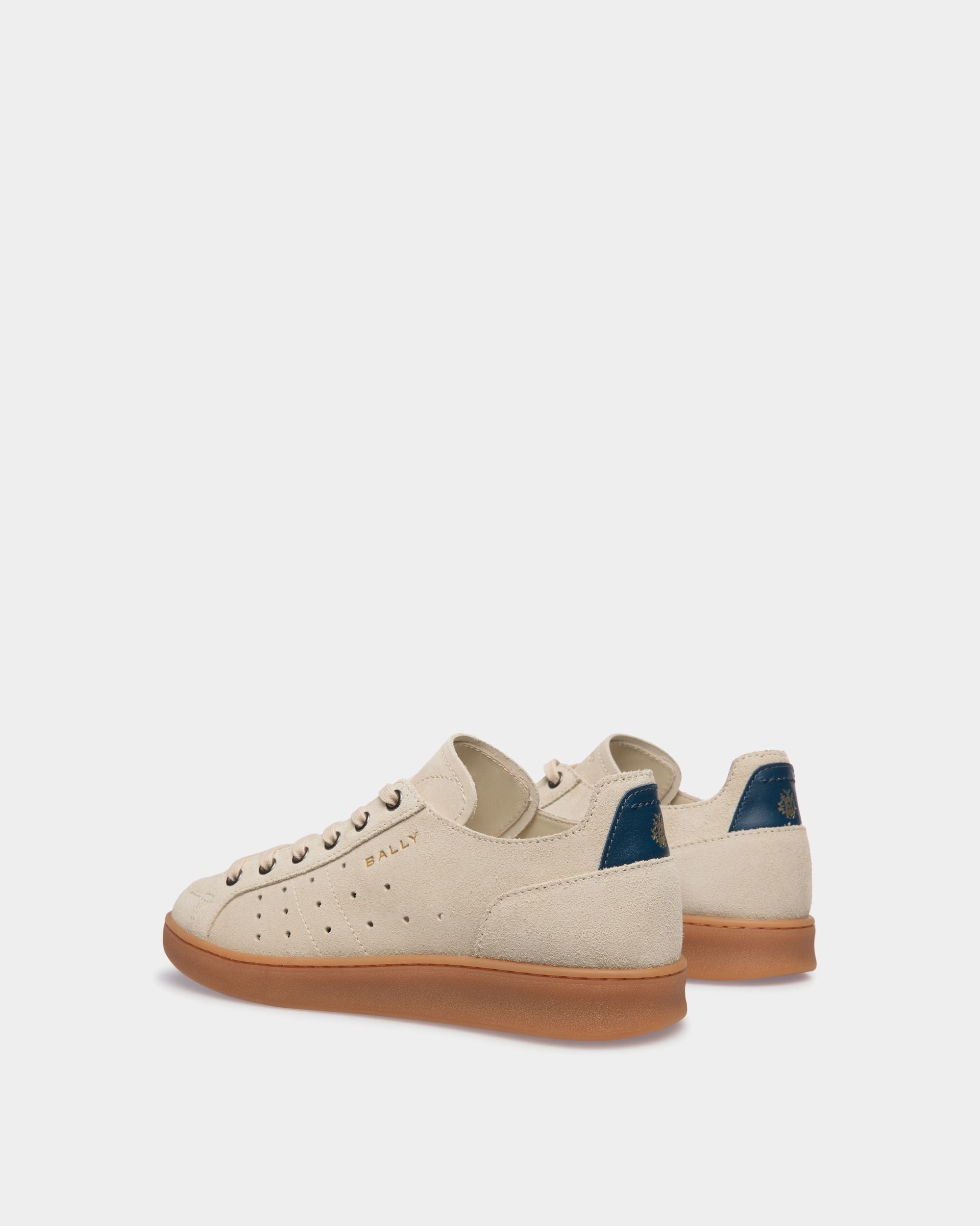 Sneaker Tennis En Daim Champagne - Femme - Bally - 04