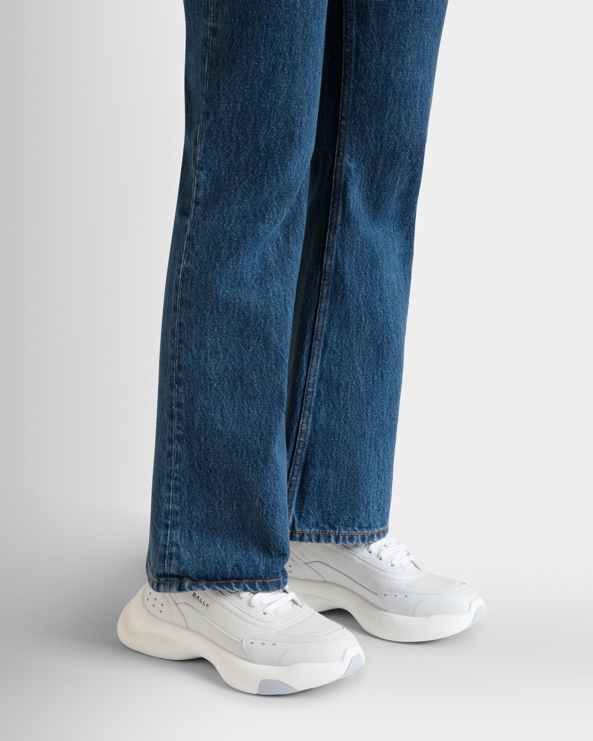 Sneaker Dune En Cuir Blanc - Femme - Bally - 02