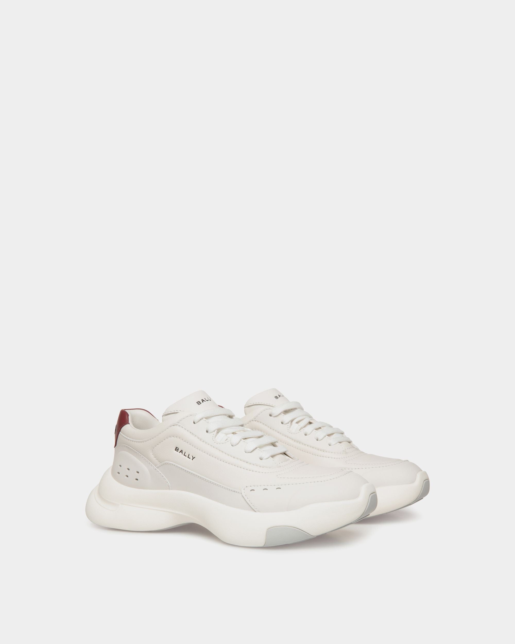 Sneaker Dune En Cuir Blanc - Femme - Bally - 03