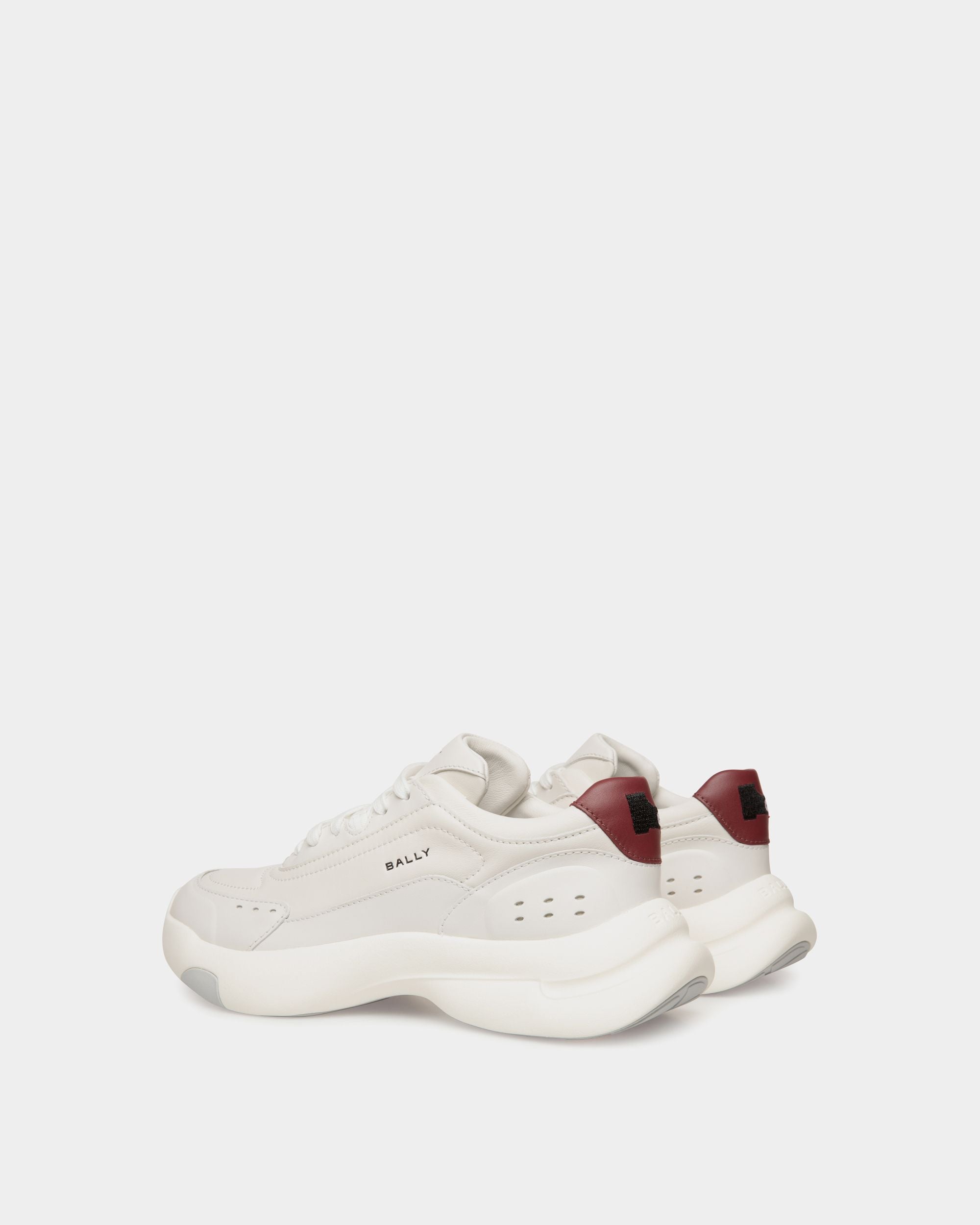 Sneaker Dune En Cuir Blanc - Femme - Bally - 04