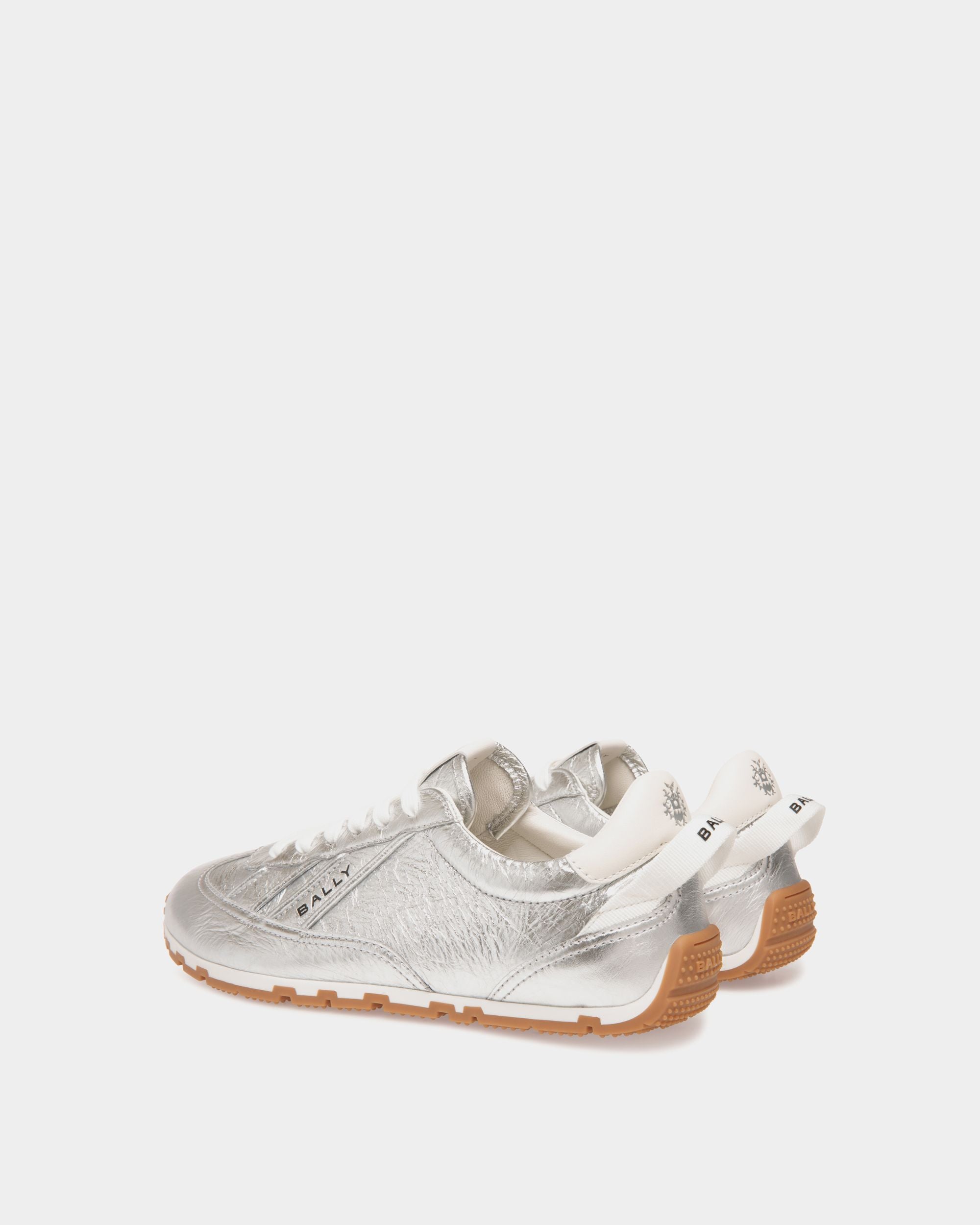 Sneaker Quarry En Cuir Couleur Argent - Femme - Bally - 03