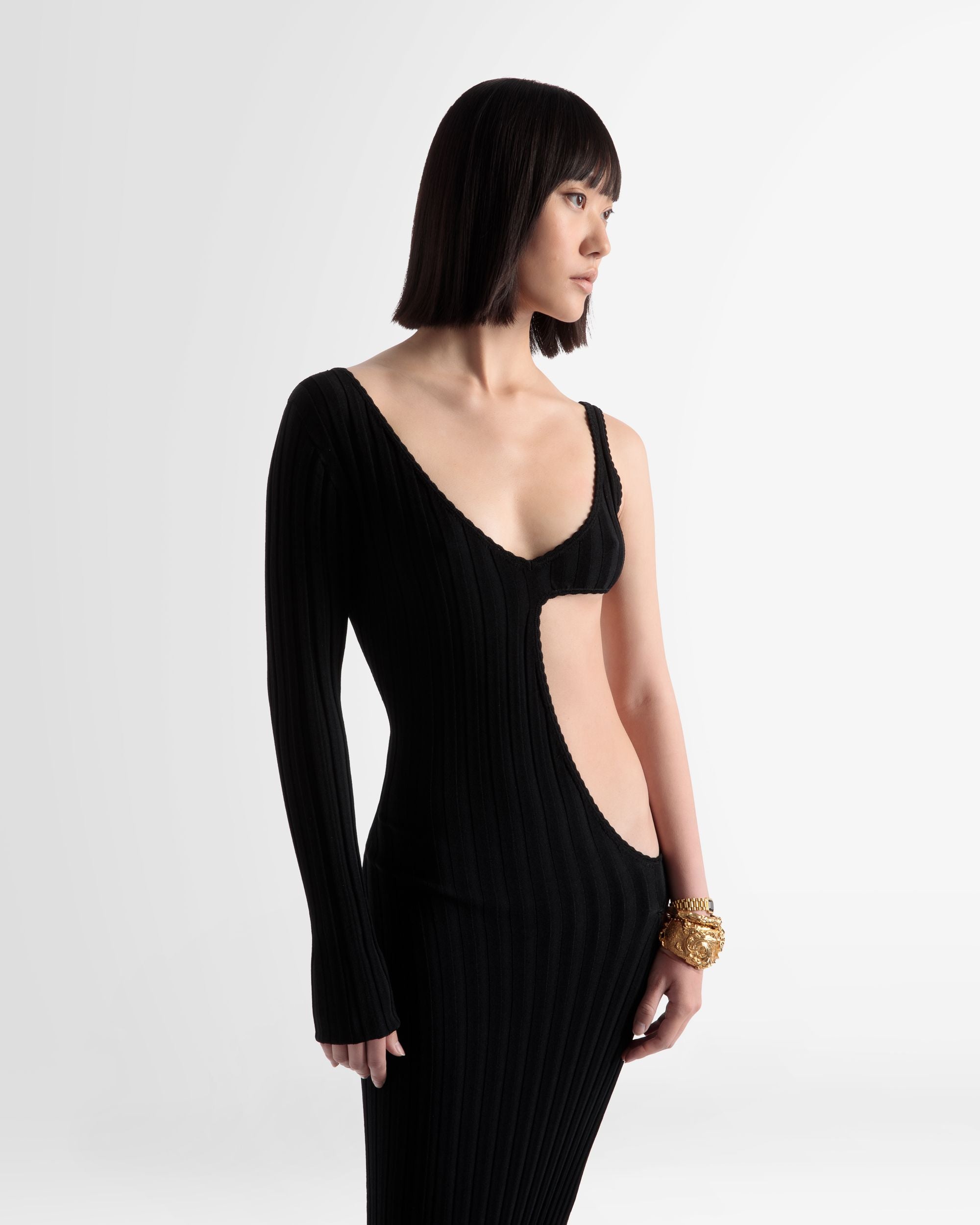 Robe En Maille Ajourée - Femme - Bally - 02