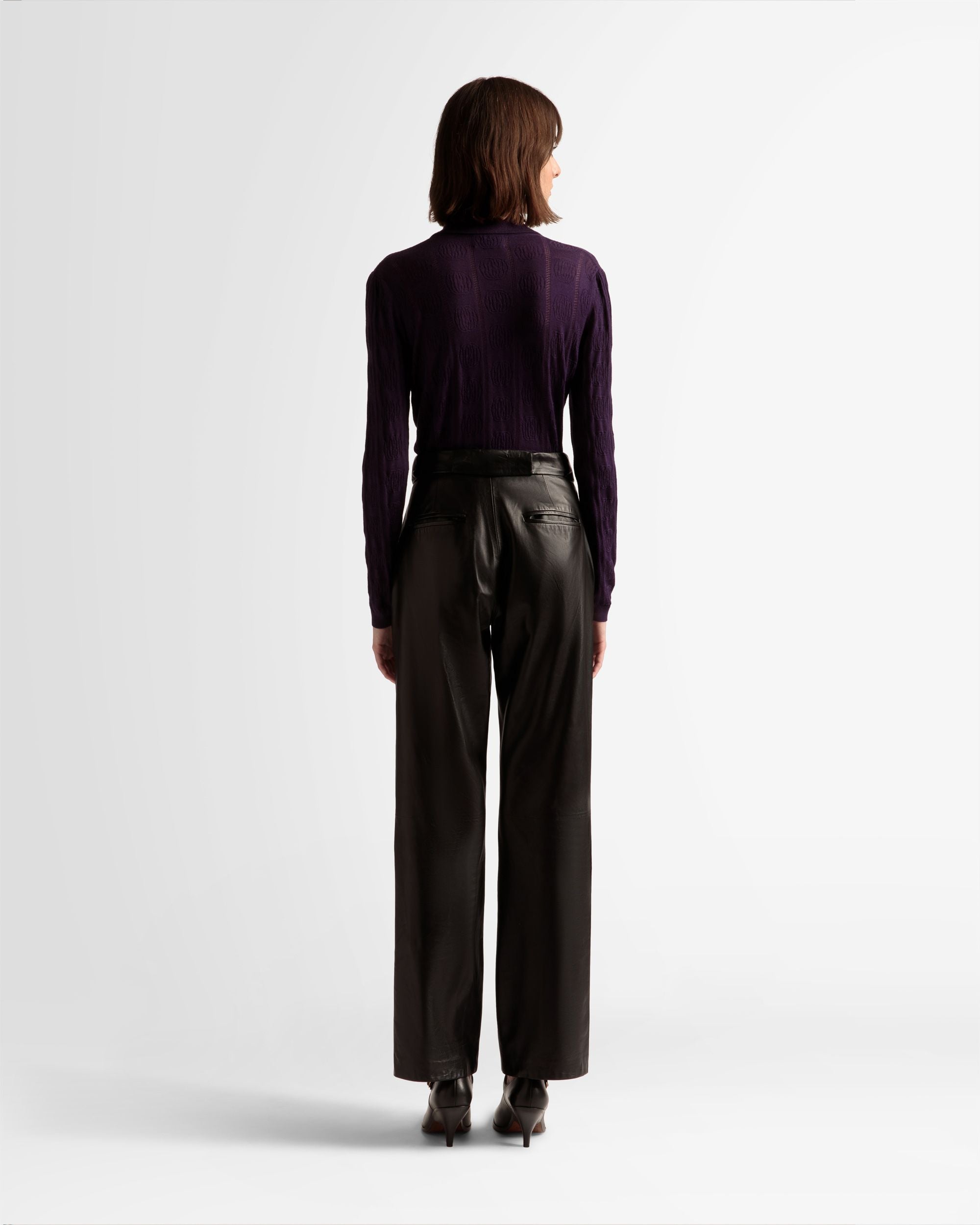 Polo À Manches Longues Avec Détail En Maille - Femme - Bally - 06