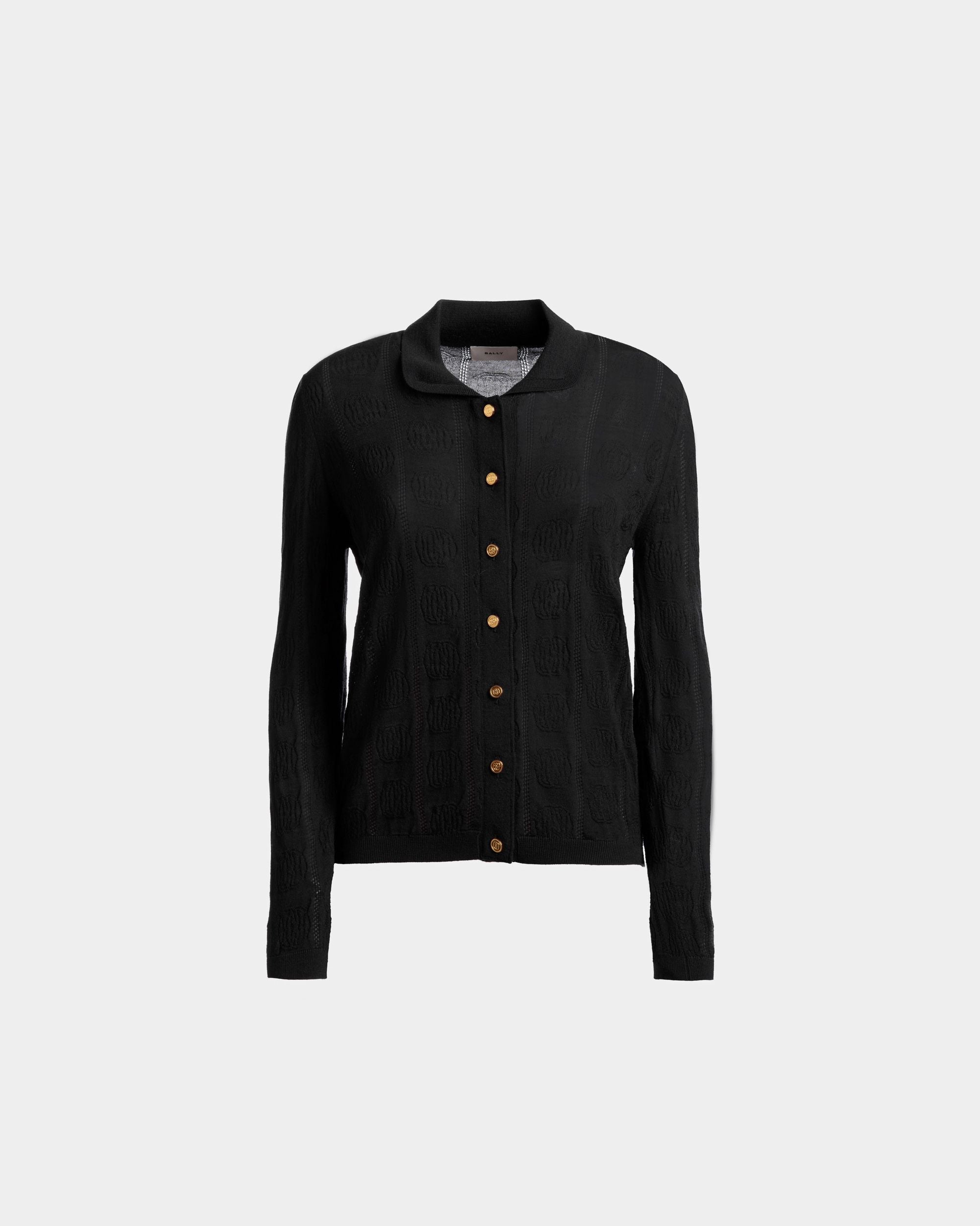 Polo À Manches Longues Avec Détail En Maille - Femme - Bally - 01