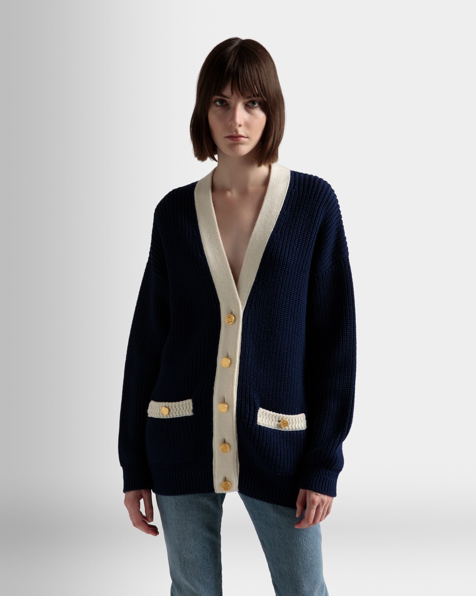 Cardigan Encolure En V - Femme - Bally - 03